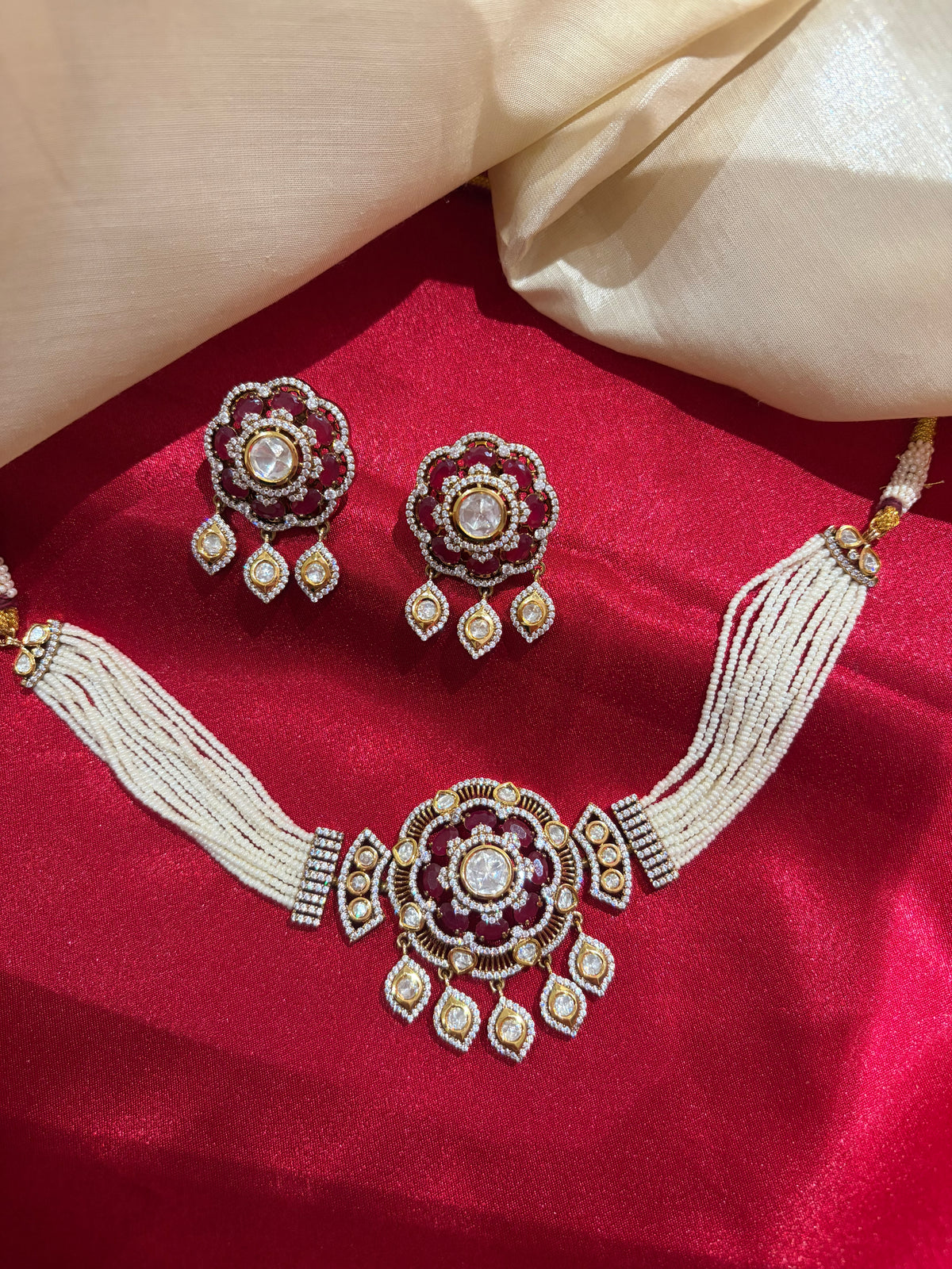 Blossom Choker Necklace Set