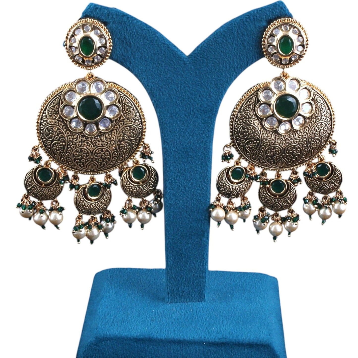 Antique Chandbali Earrings
