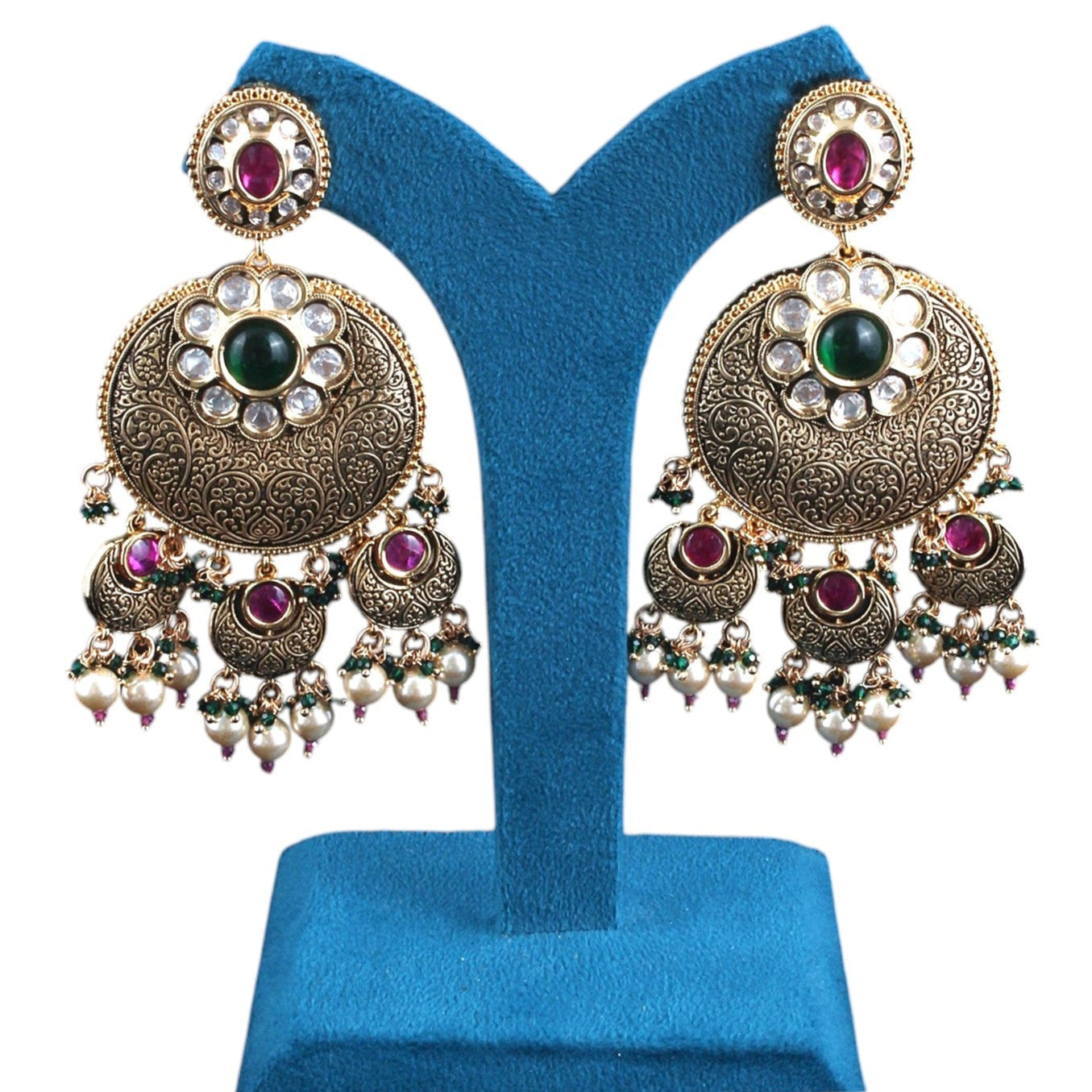 Antique Chandbali Earrings