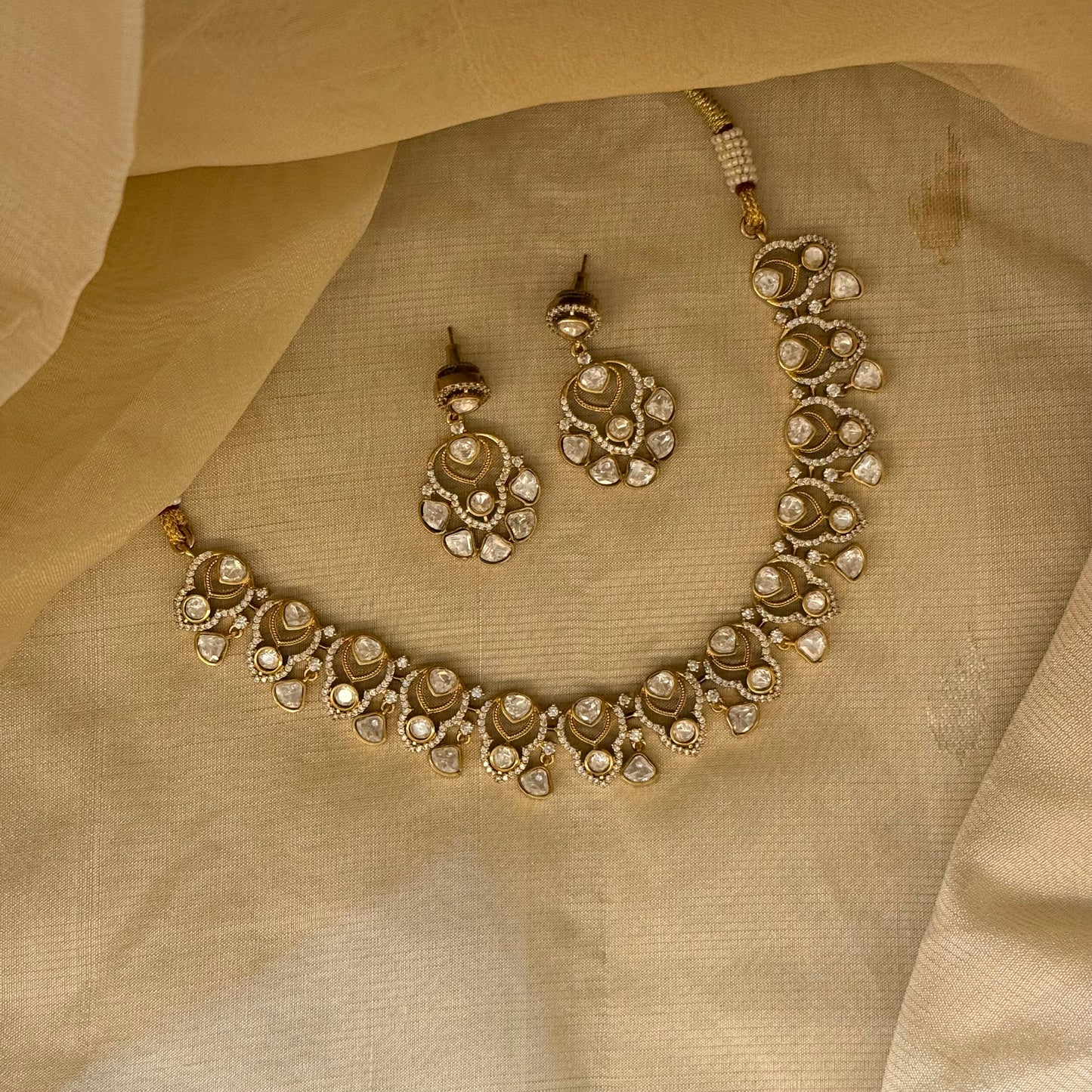 Bageecha Moissanite Necklace Set