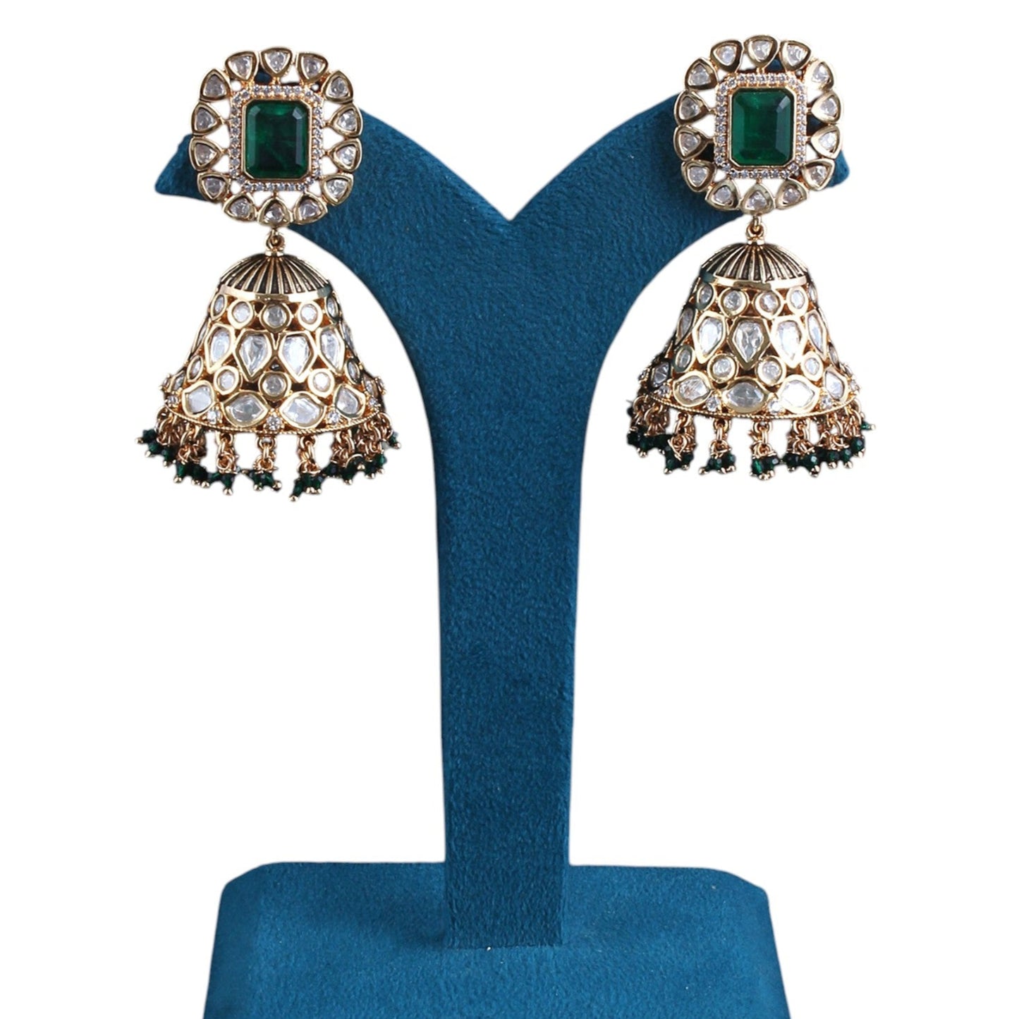 Doublet Fused Jhumka Earrings