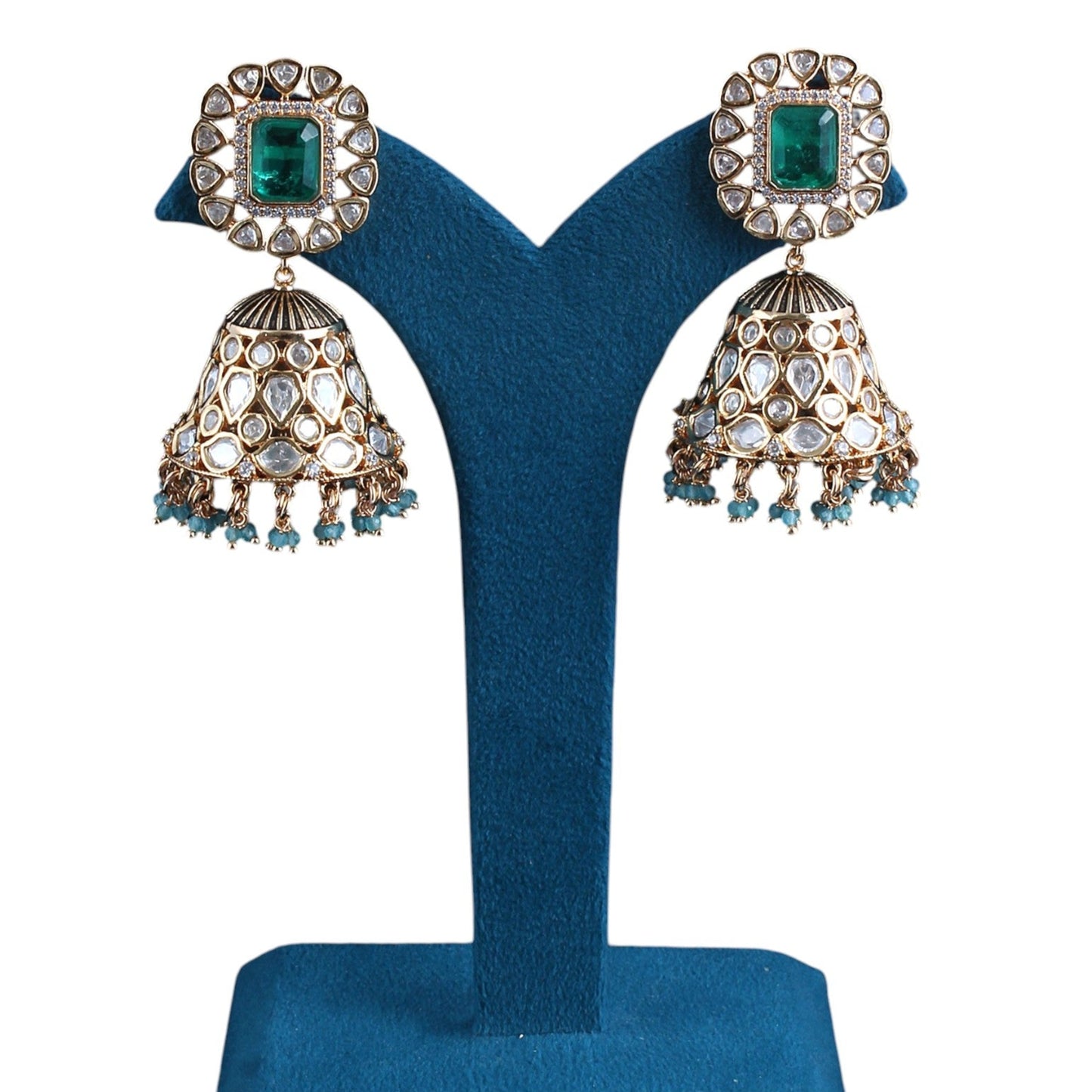 Doublet Fused Jhumka Earrings