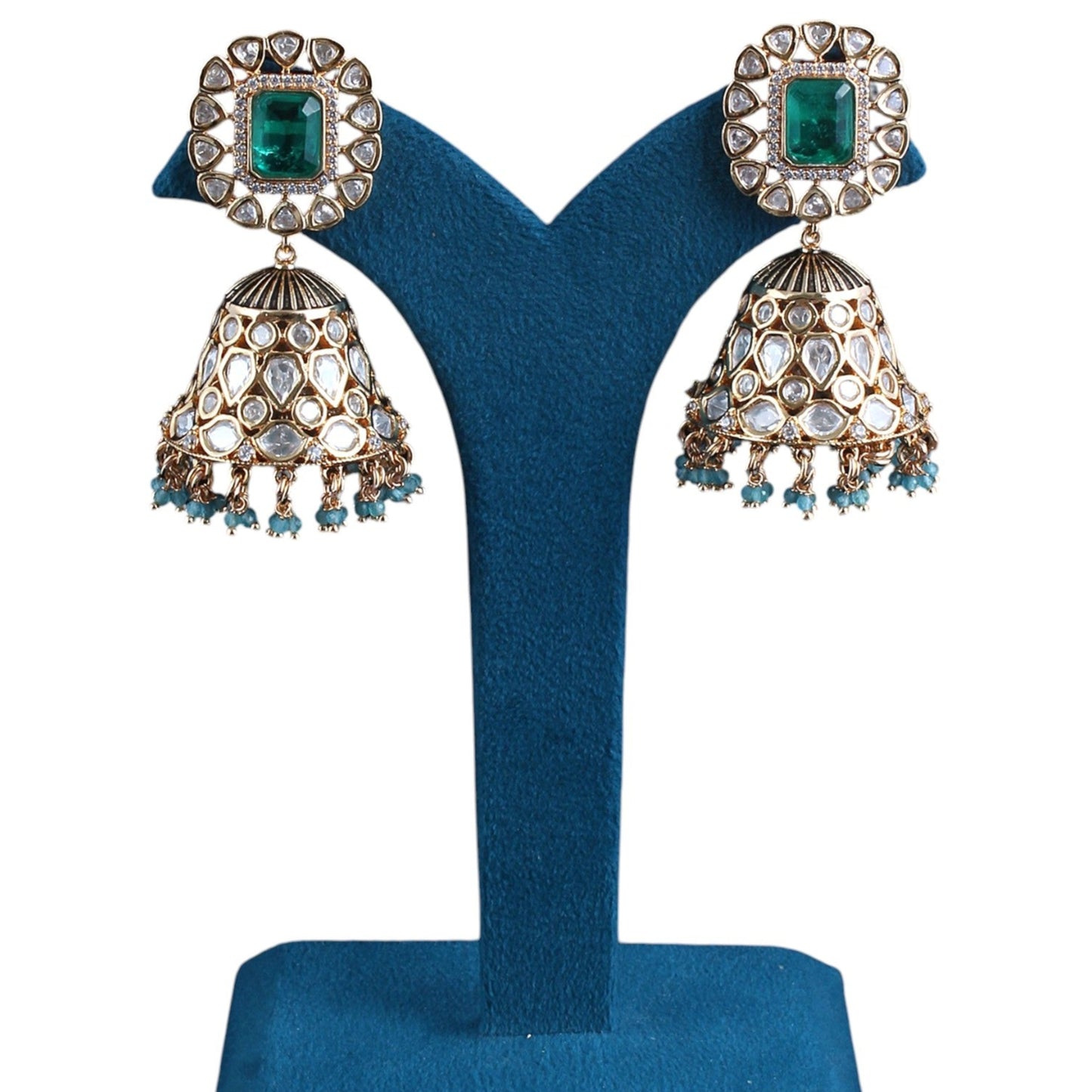 Doublet Fused Jhumka Earrings