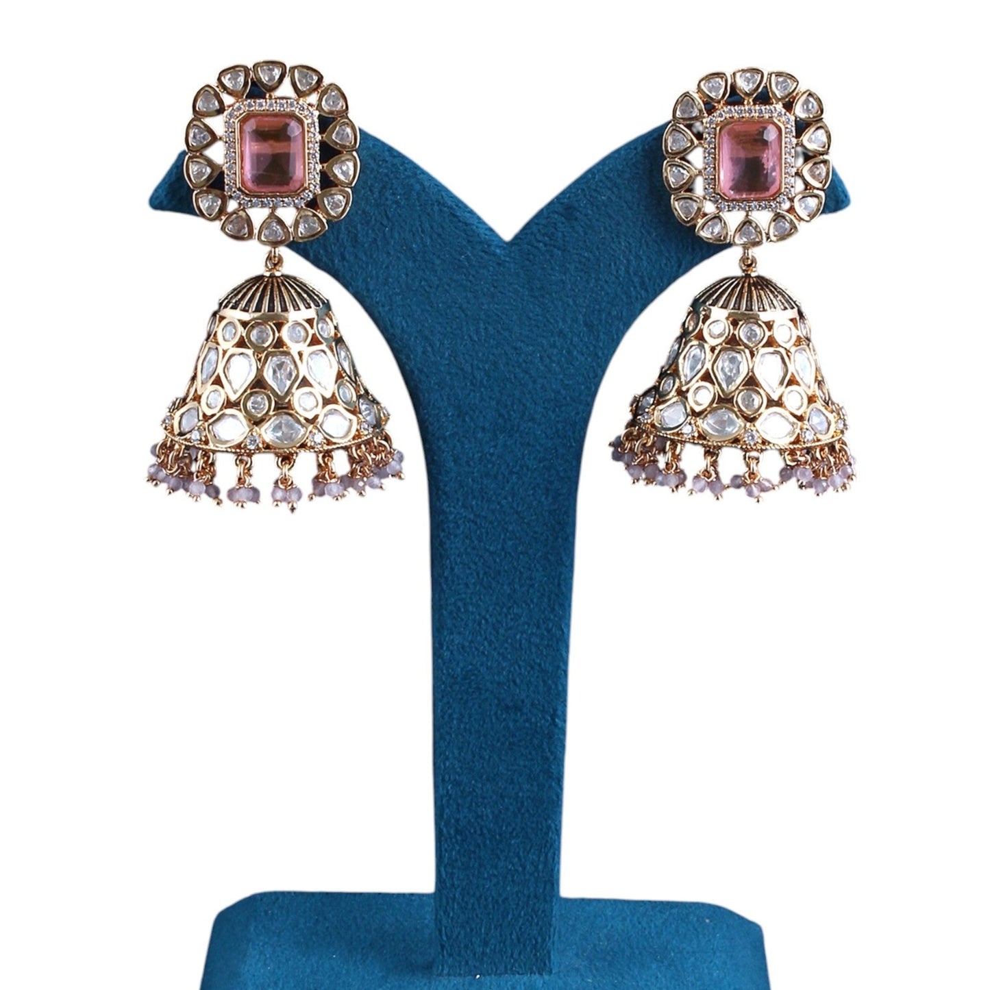 Doublet Fused Jhumka Earrings