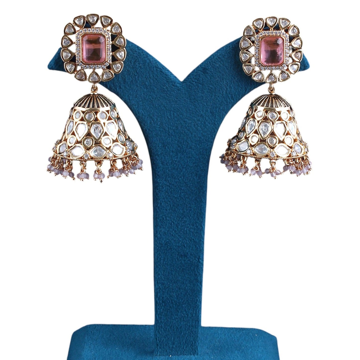 Doublet Fused Jhumka Earrings