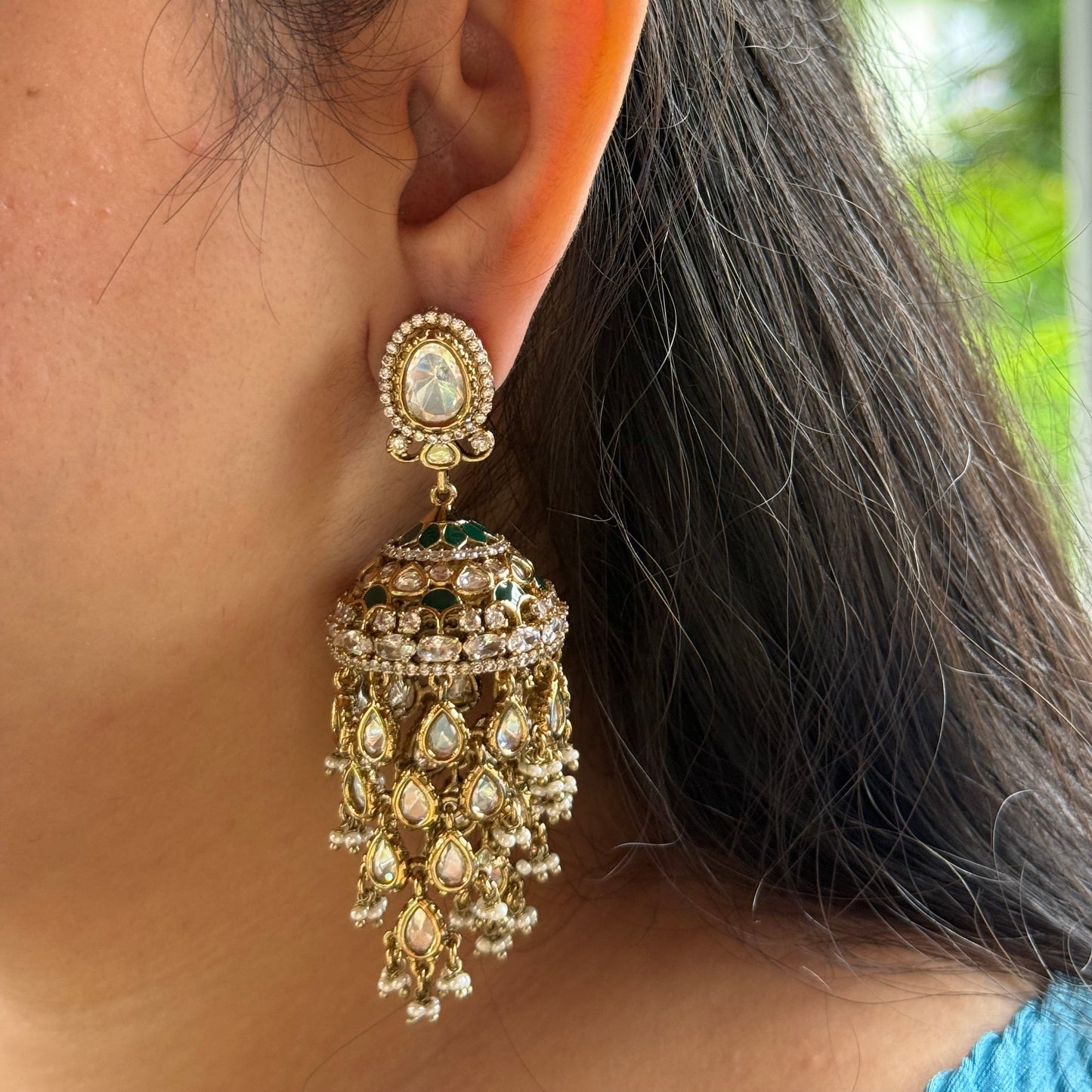 Aafreen Layered Drop Earrings