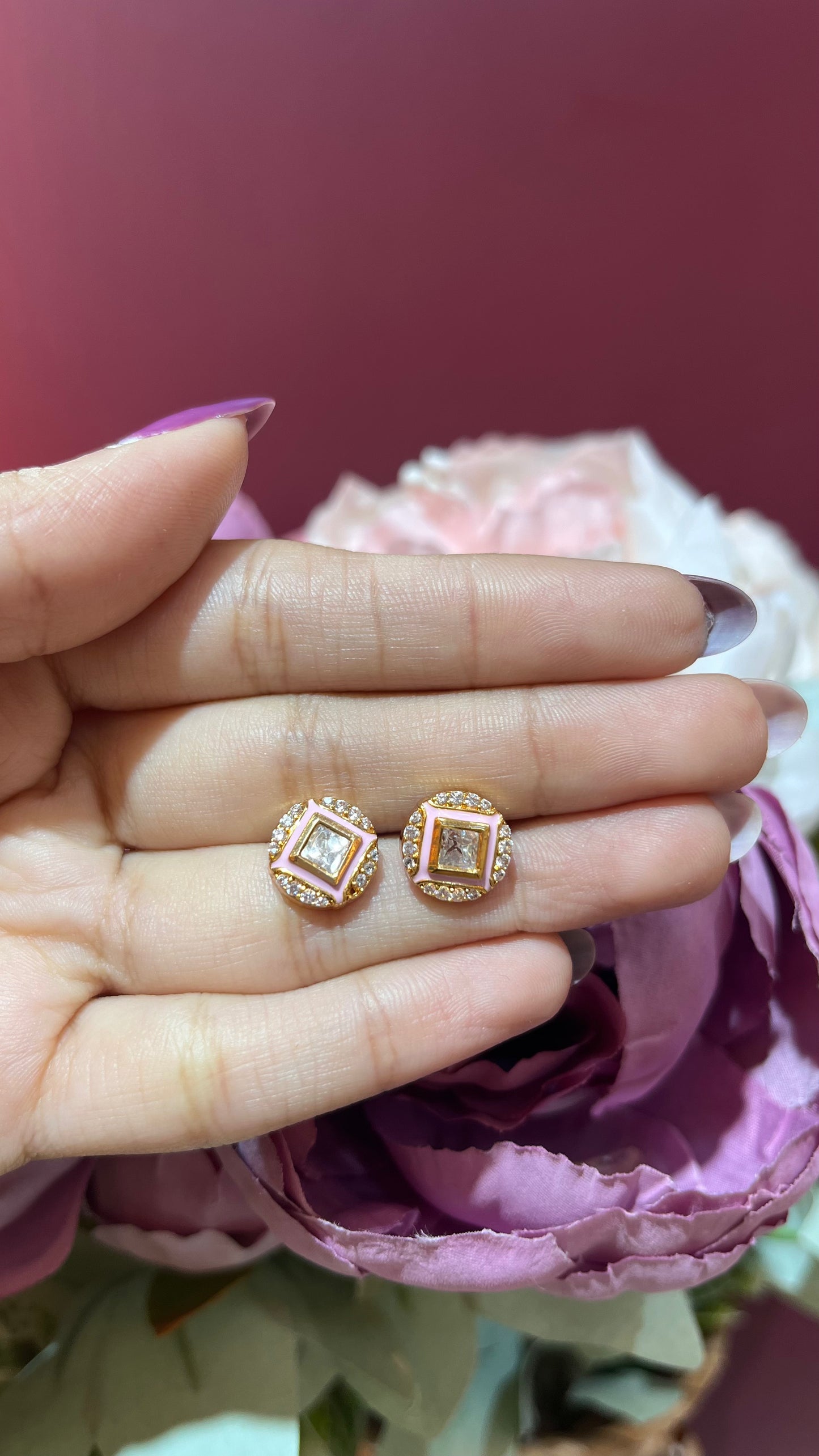 Diamond Shaped Studs