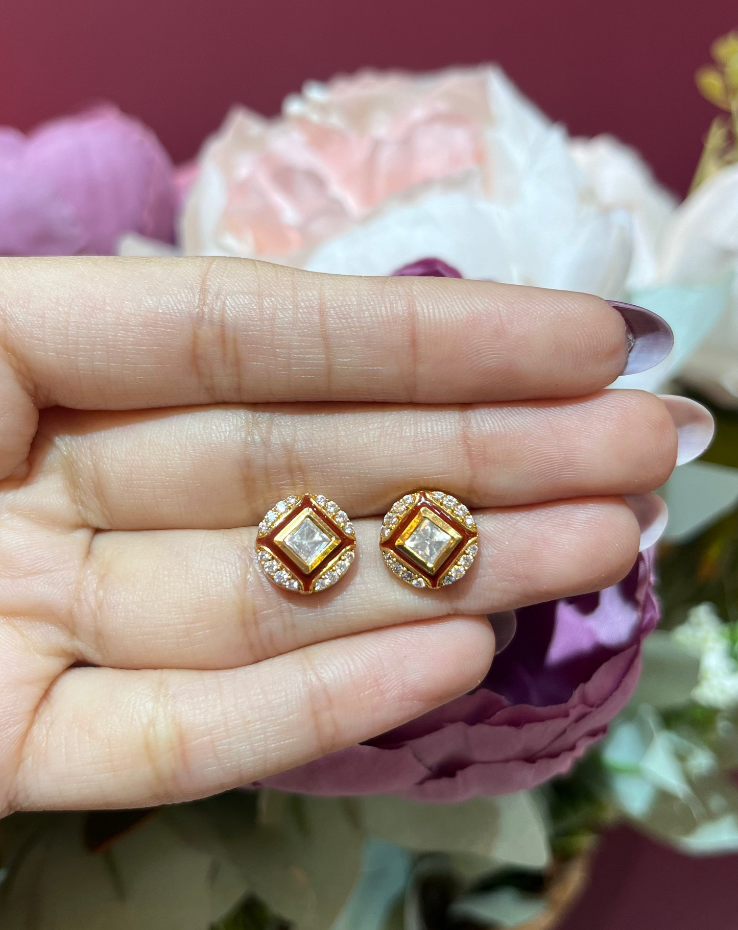 Diamond Shaped Studs