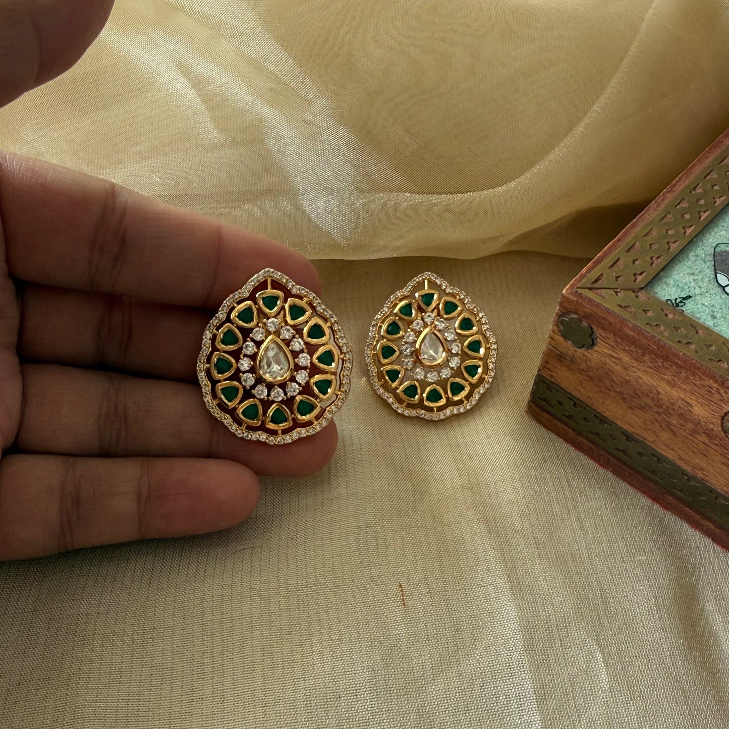 Velvet Veridian Studs