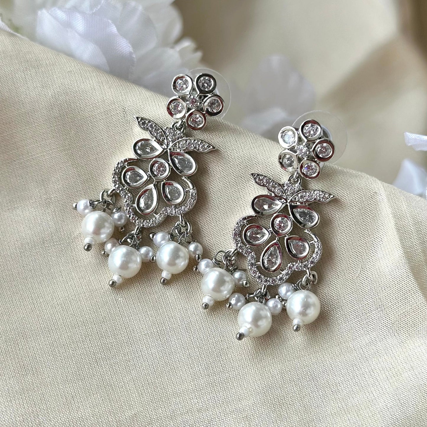 Kinnari Pearl Earrings