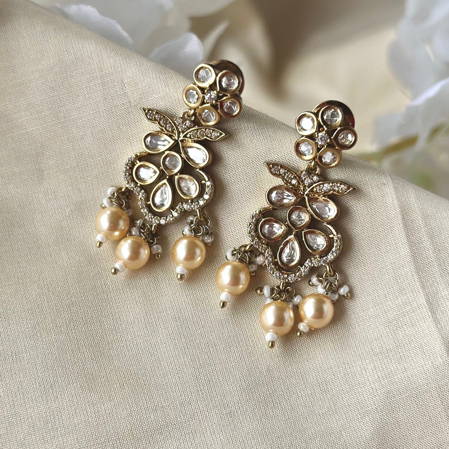 Kinnari Pearl Earrings
