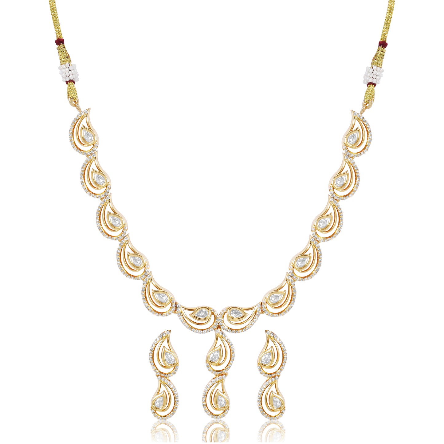 Ratna Teardrop Necklace Set
