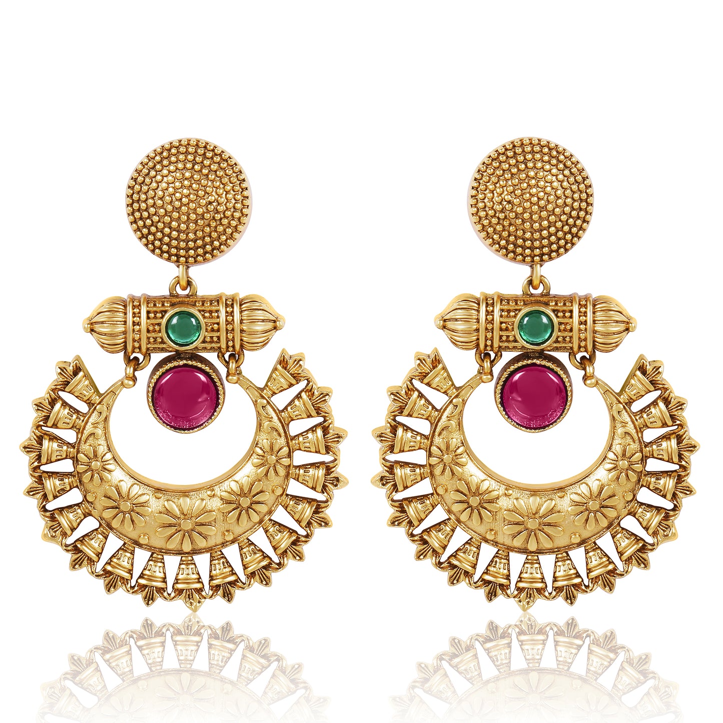 Regal Matte Gold Necklace Set