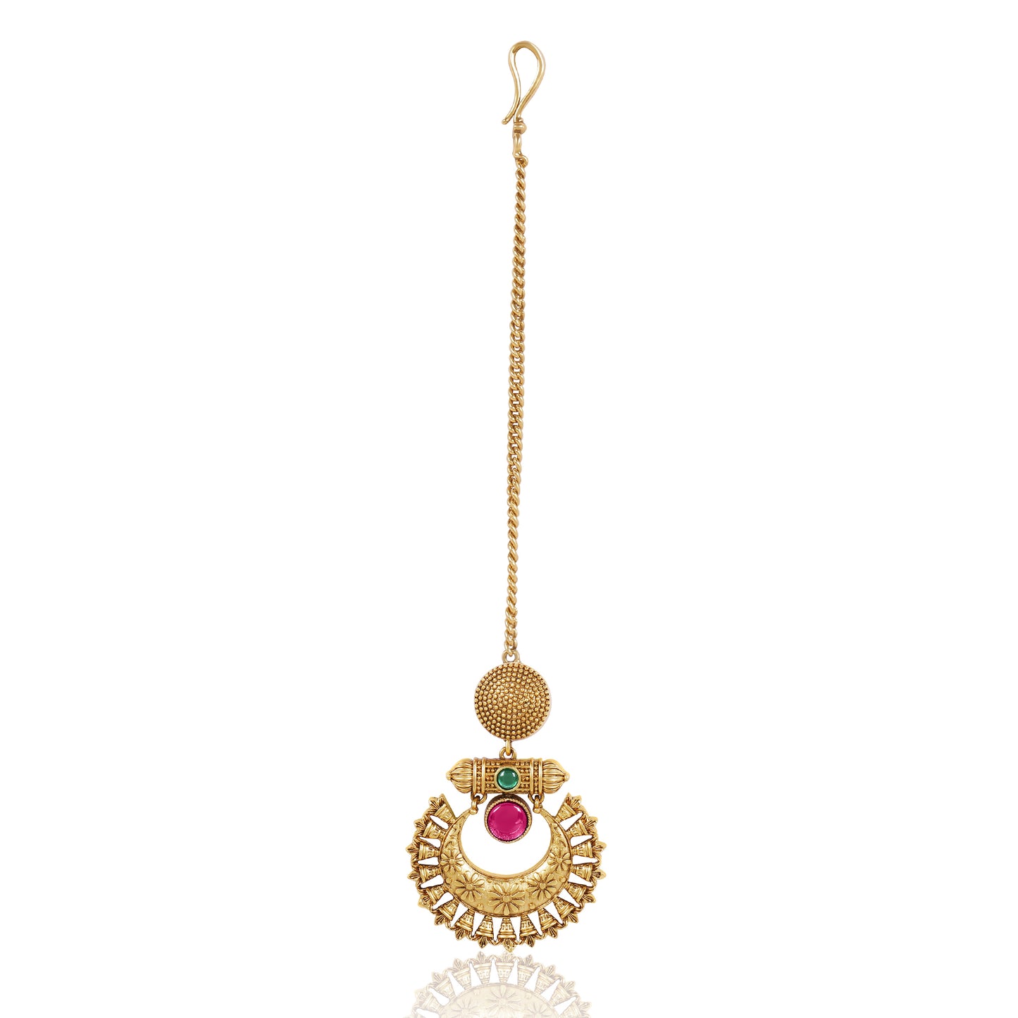 Regal Matte Gold Necklace Set