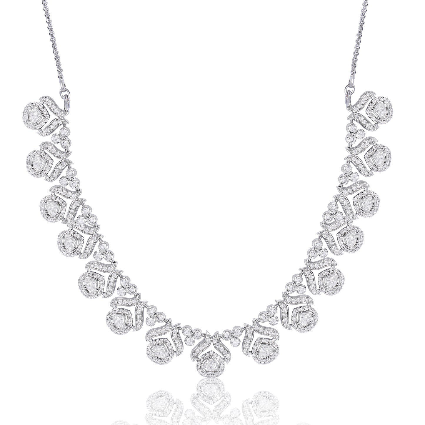Elegant Silver Necklace Set