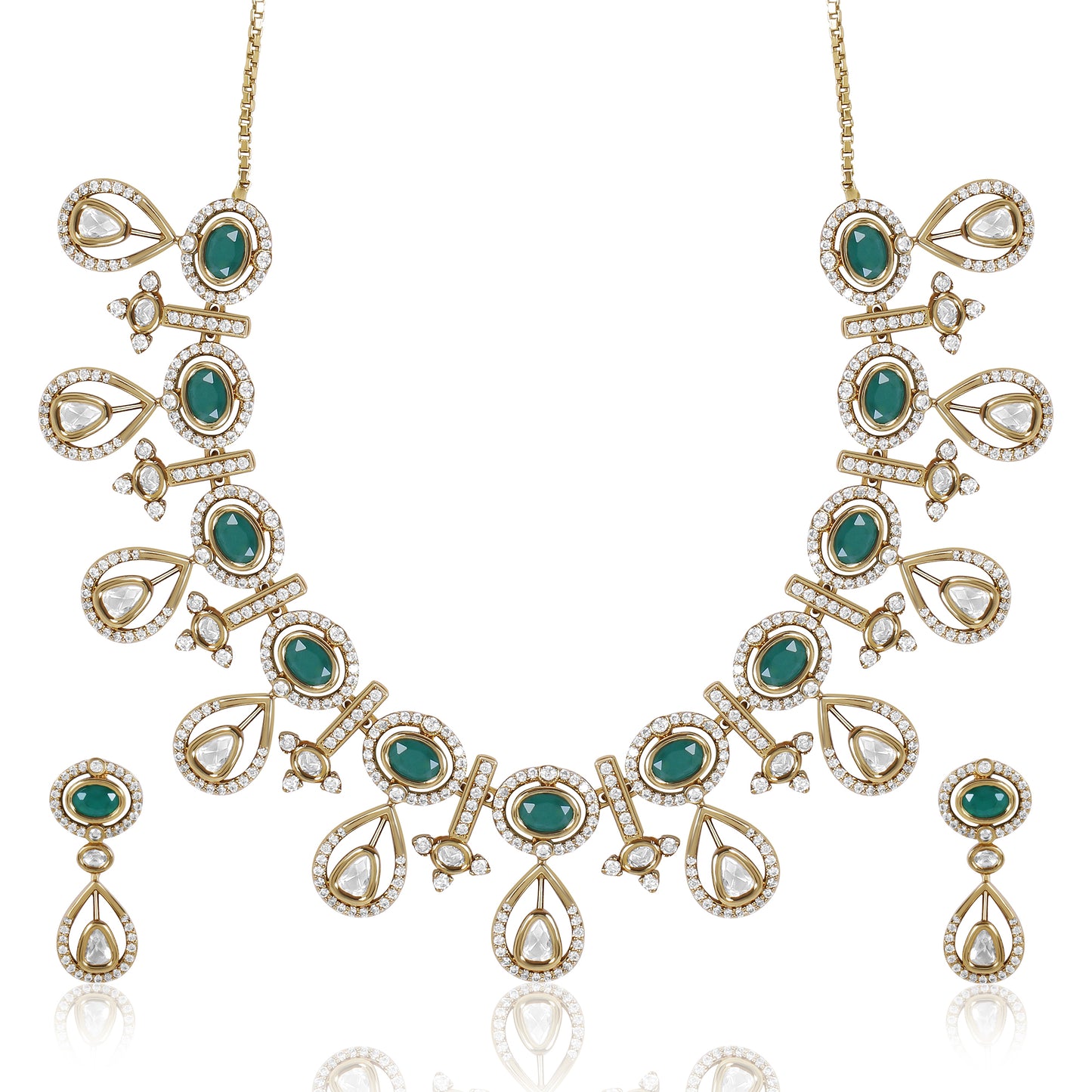 Floral Mehendi Necklace Set