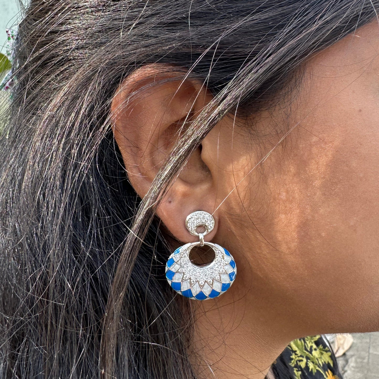 Mosaic Petal Earrings