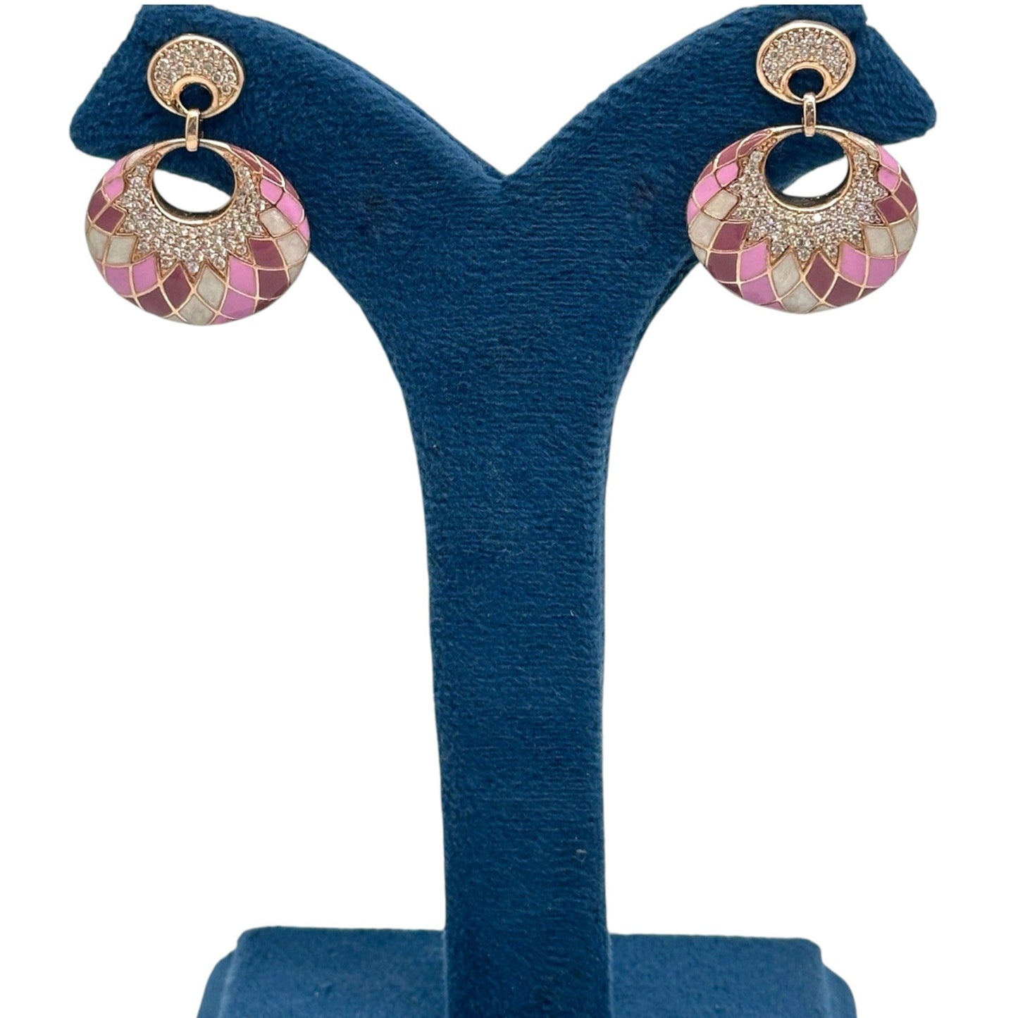 Mosaic Rose Earrings