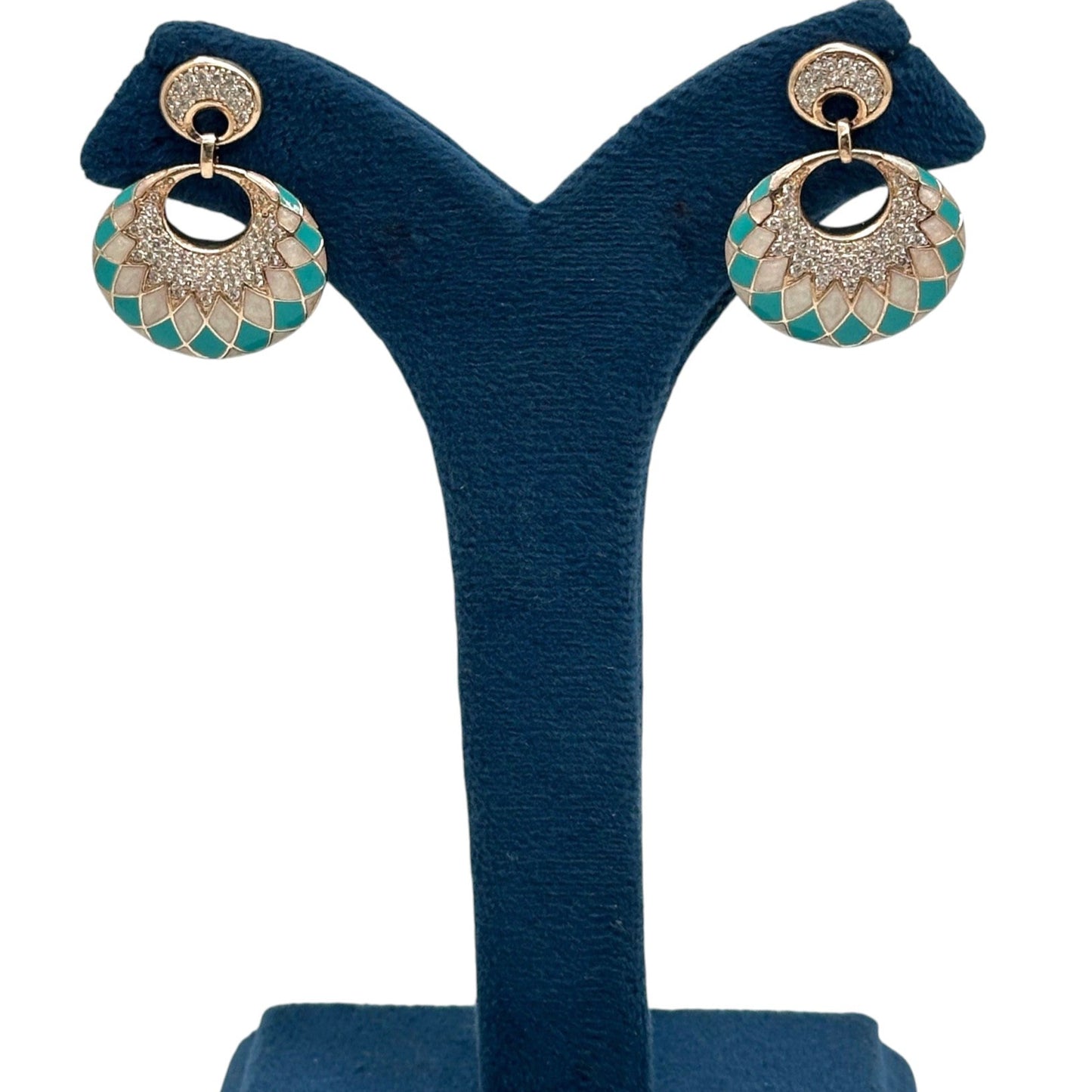 Mosaic Rose Earrings