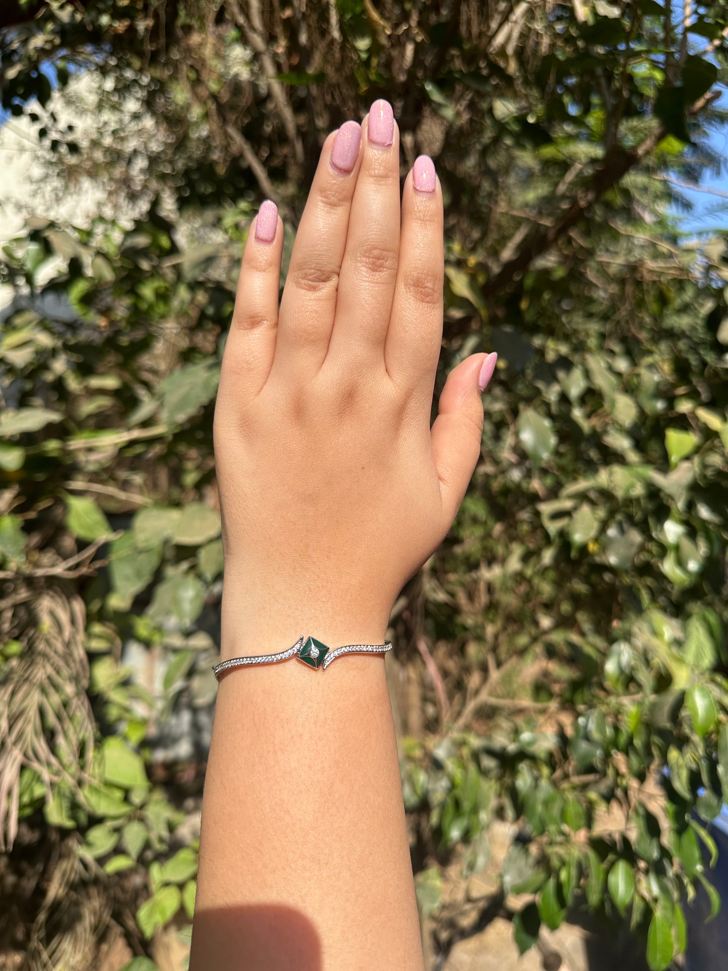 Elysian Silver Diamond Bracelet