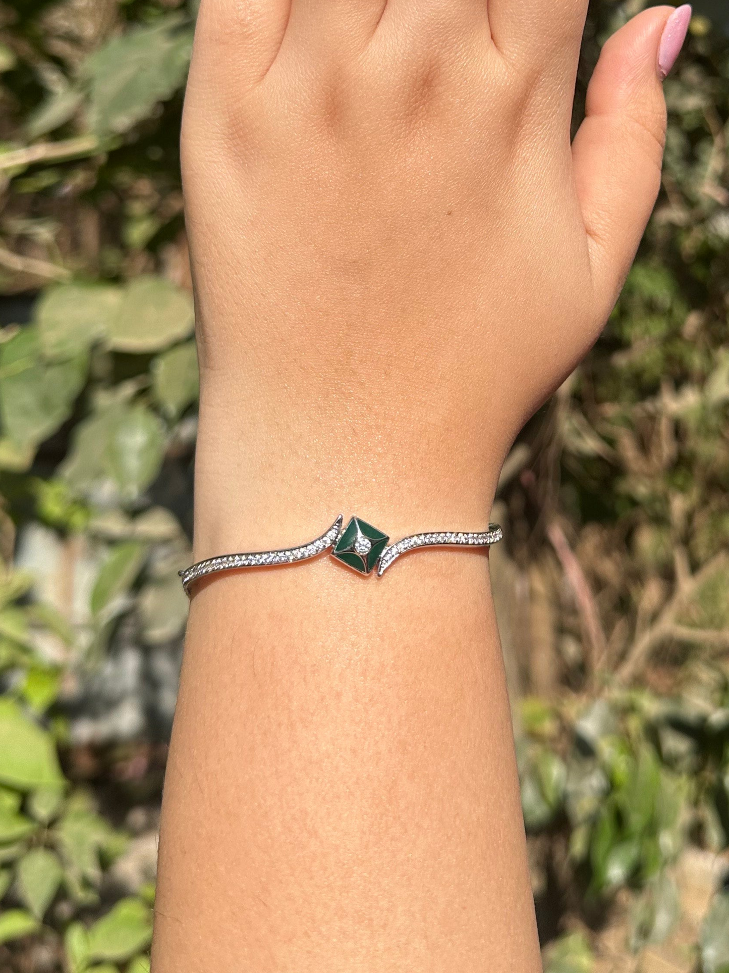 Elysian Silver Diamond Bracelet