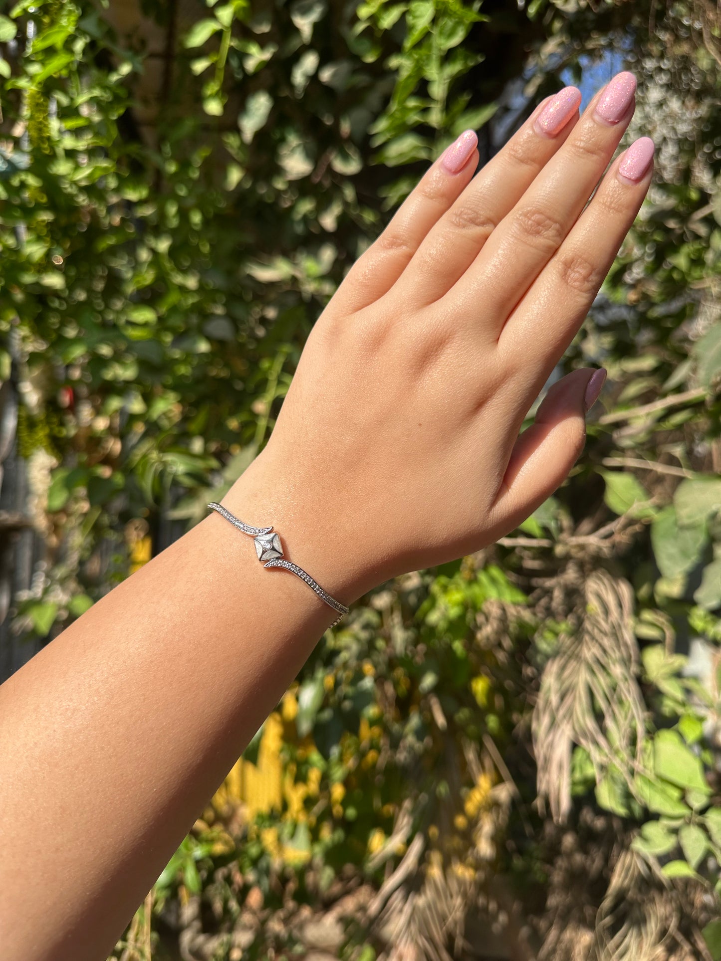 Elysian Silver Diamond Bracelet
