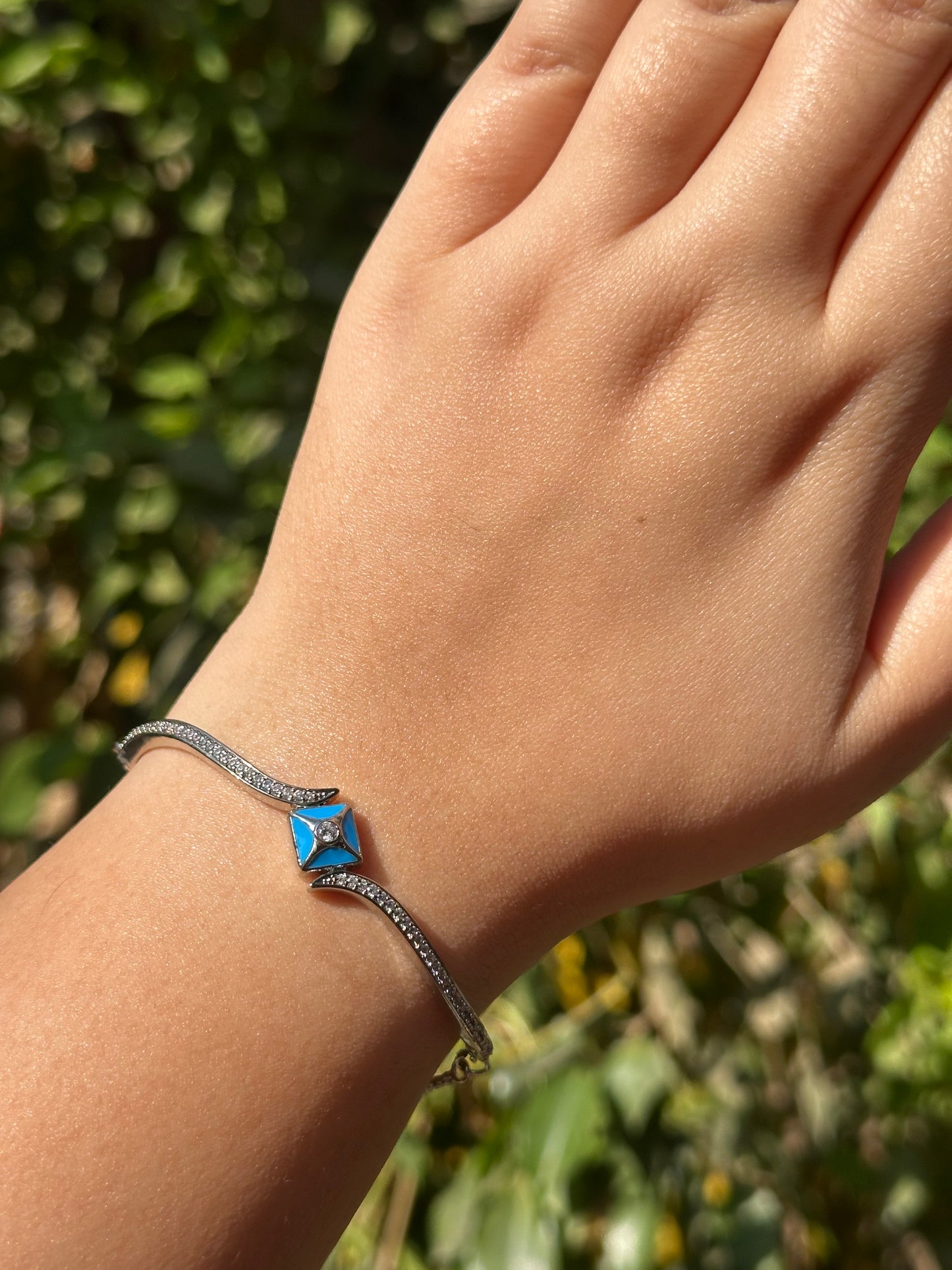 Elysian Silver Diamond Bracelet