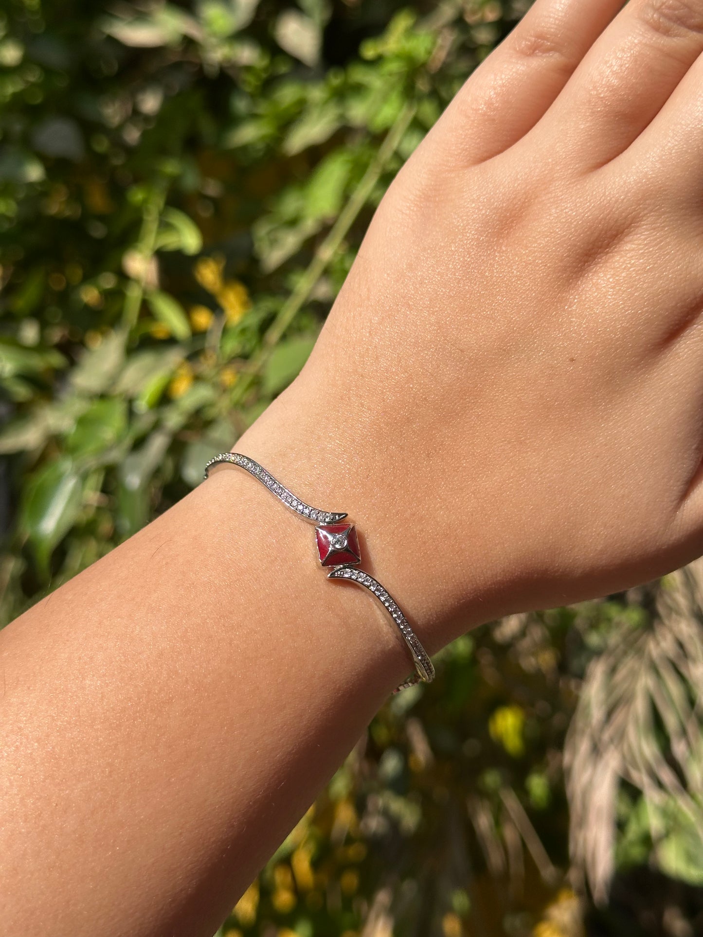 Elysian Silver Diamond Bracelet