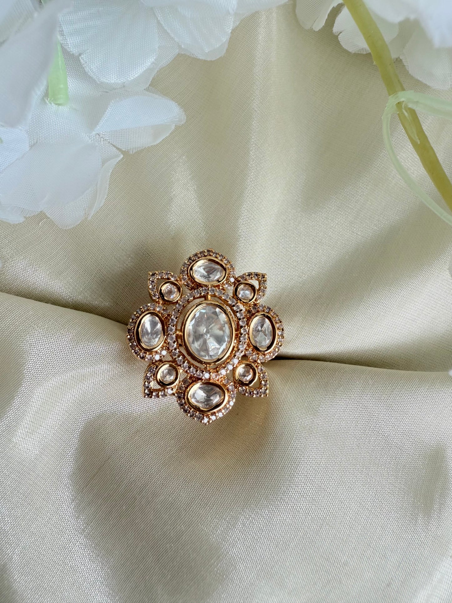 Rashi Polki Indian Ring