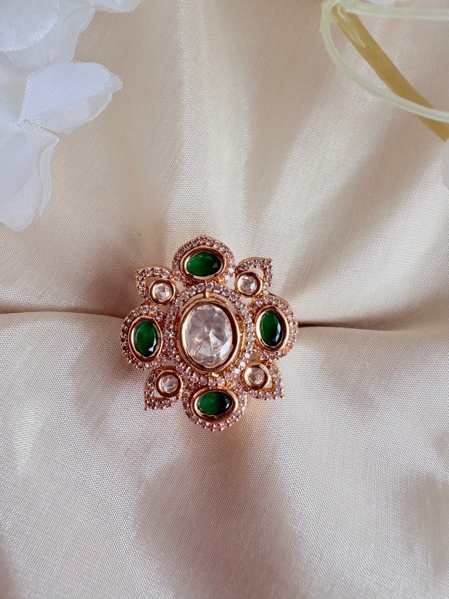 Rashi Polki Indian Ring