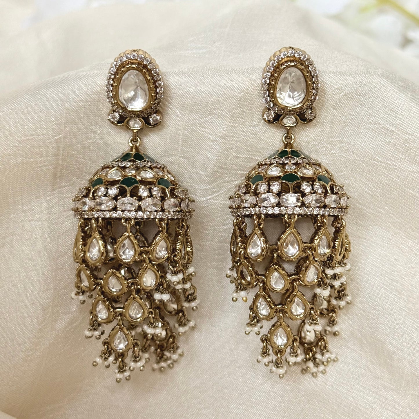 Aafreen Layered Drop Earrings
