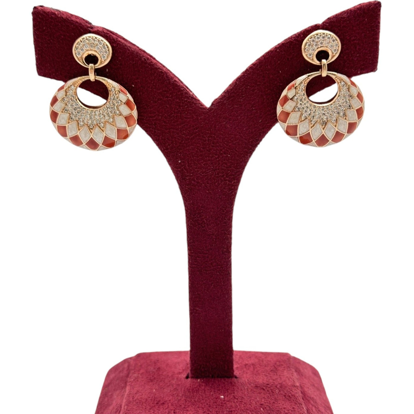 Mosaic Rose Earrings