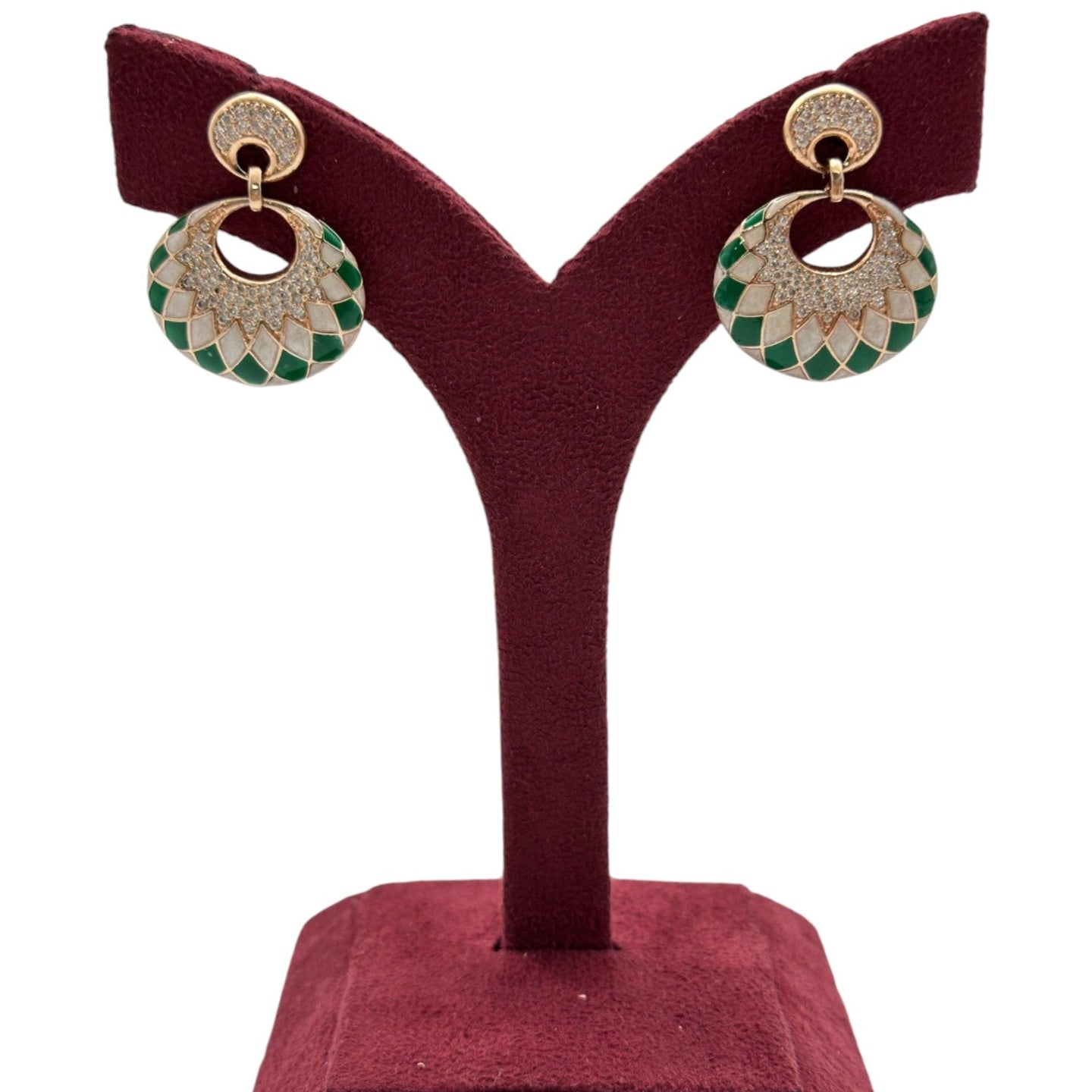 Mosaic Rose Earrings