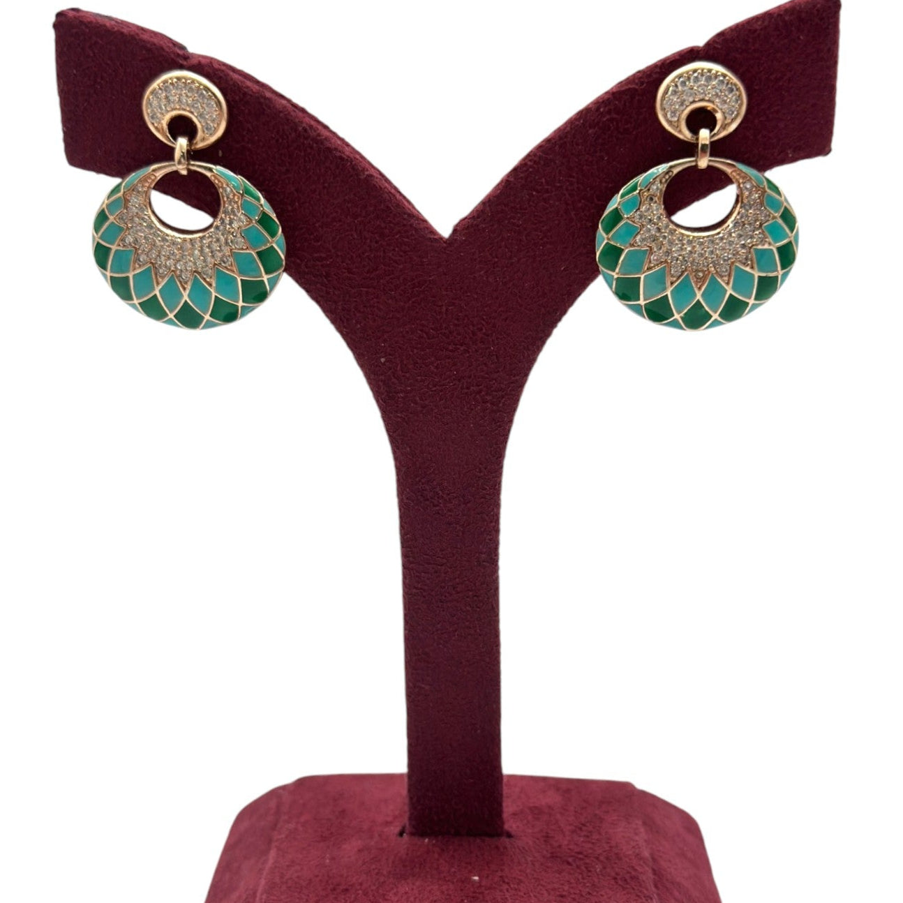 Mosaic Rose Earrings