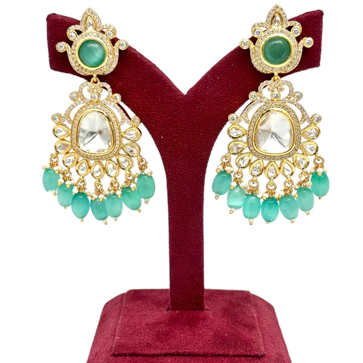 Pota Kundan Dangler Earrings
