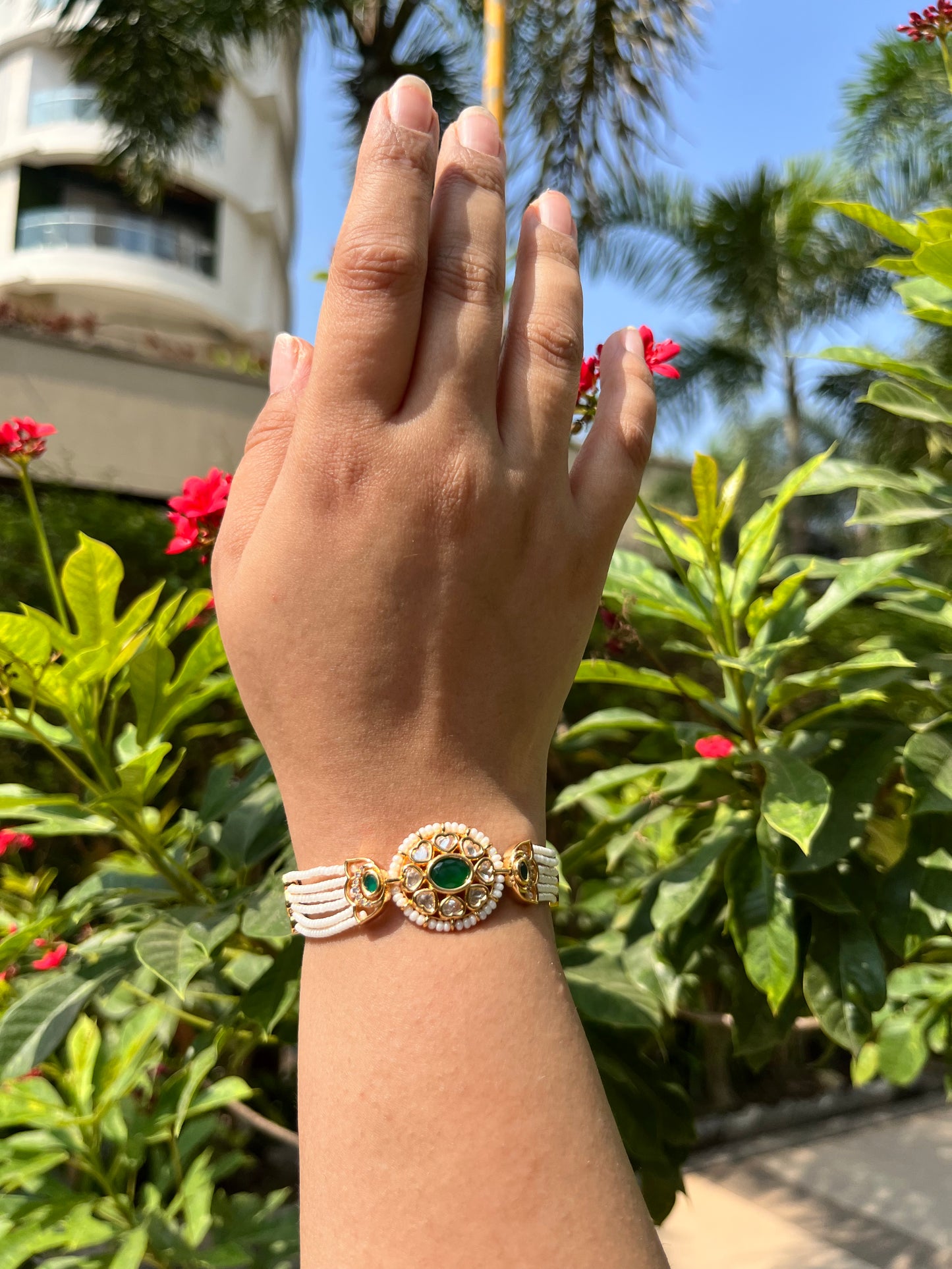 Camellia Pearl Bracelet