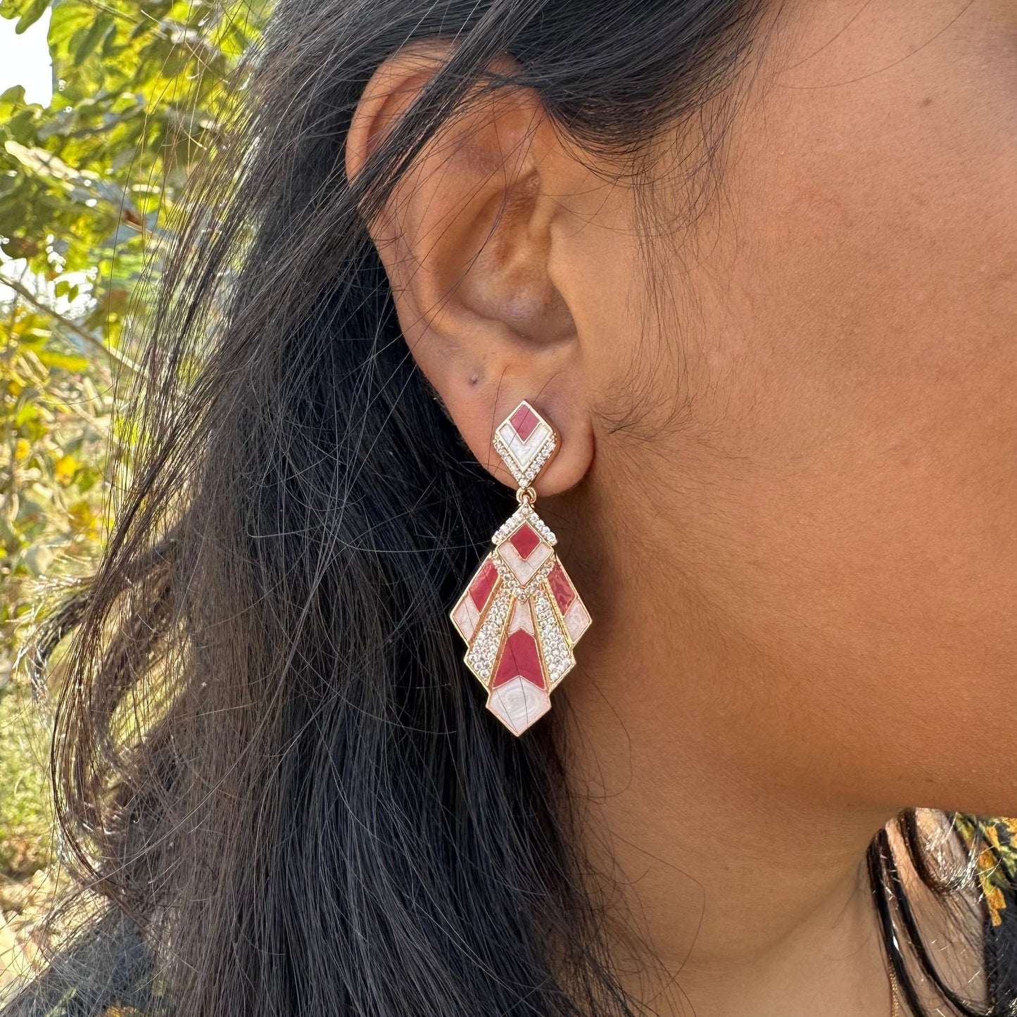 Aaraya Silver Luxe Dangles