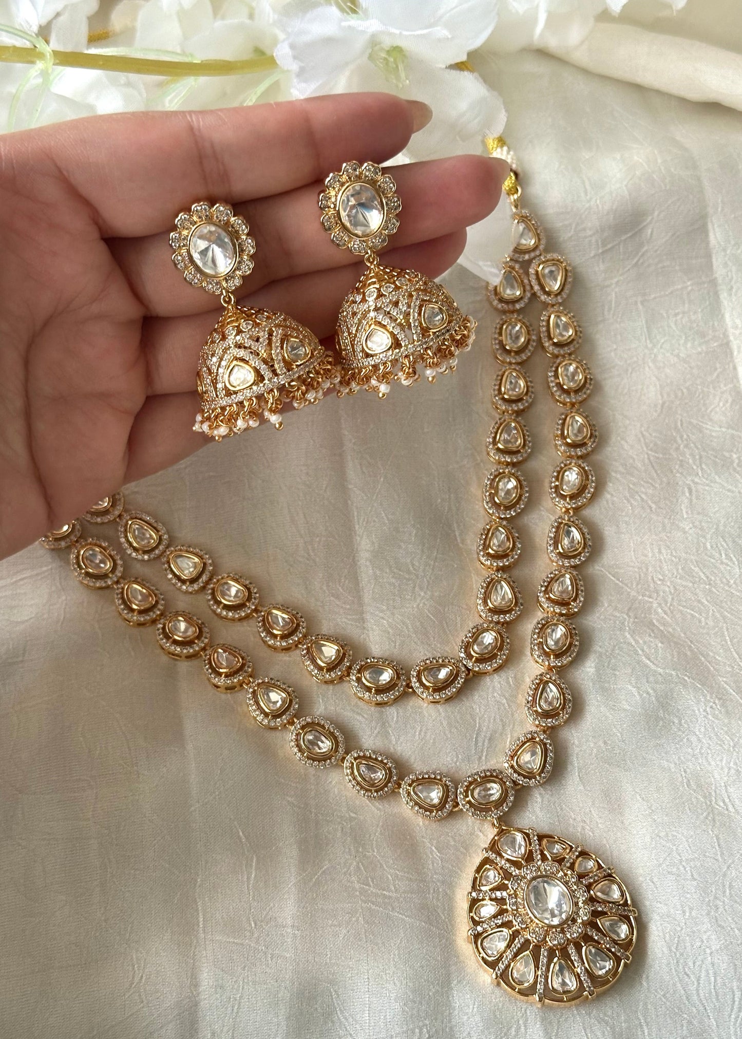 Double-Layer Kundan Necklace Set
