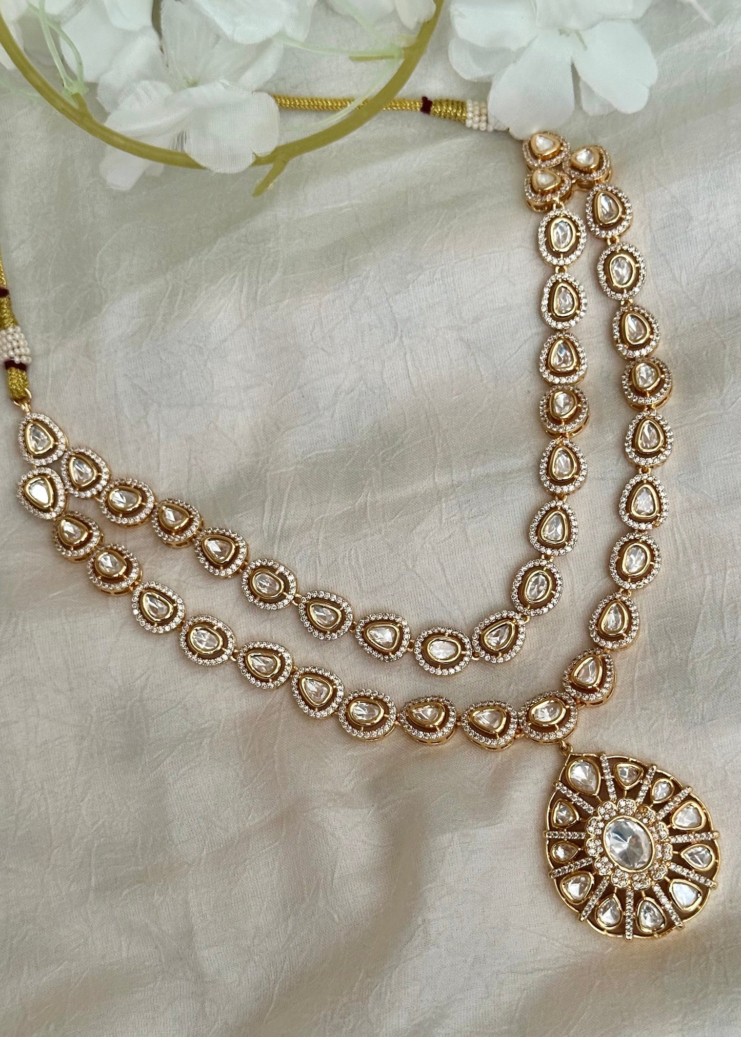 Double-Layer Kundan Necklace Set