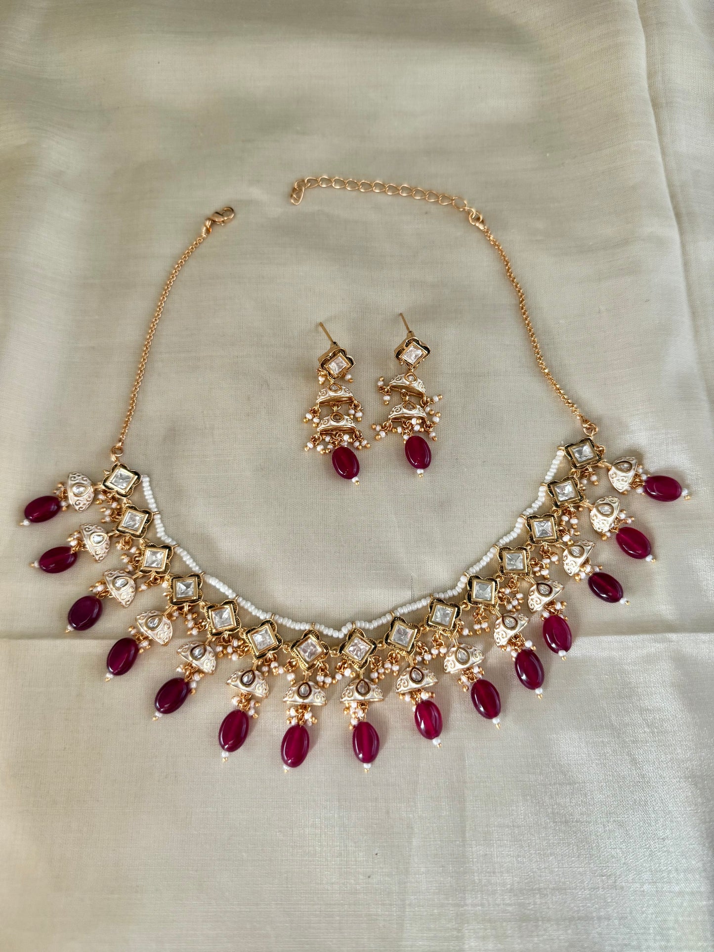 Rohika Meenakari Necklace Set