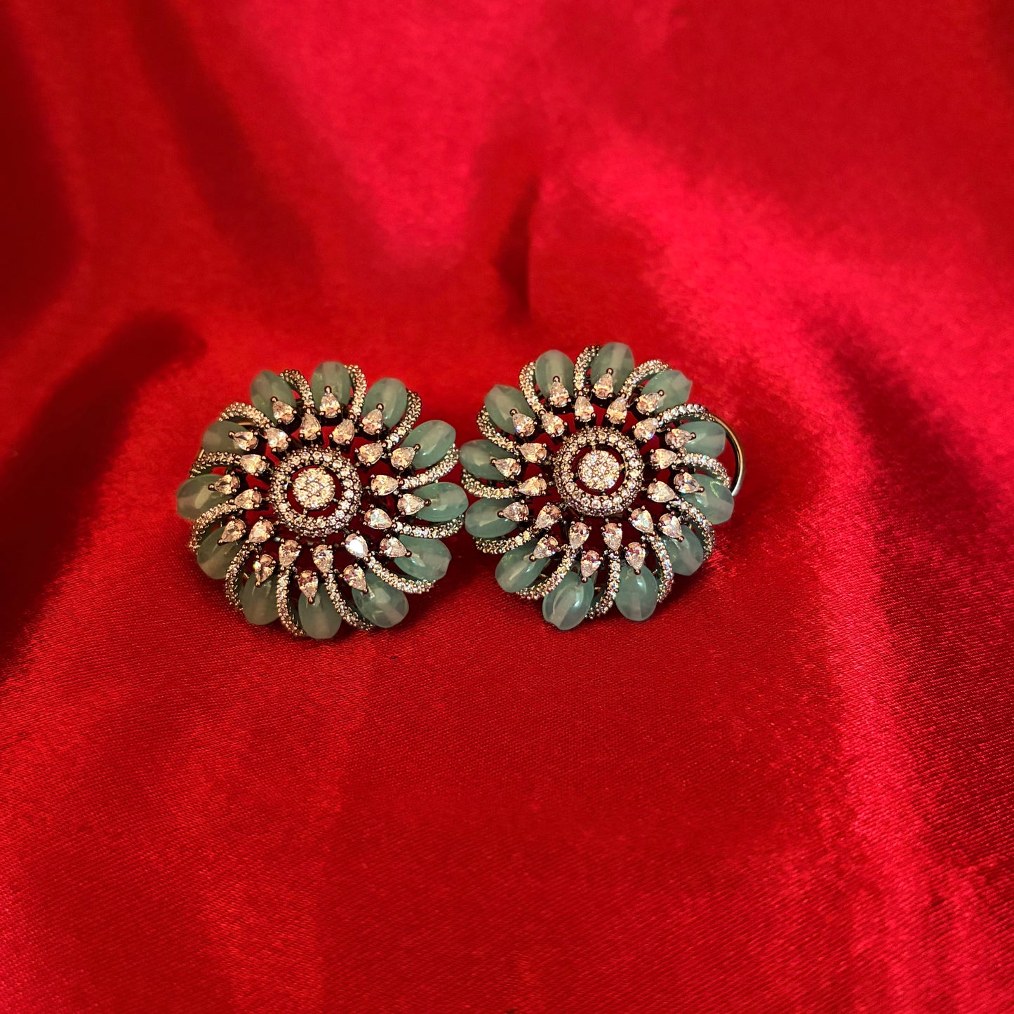 Mint Mandala Earrings