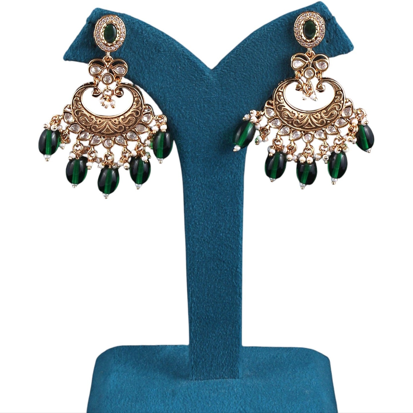 Jharoka Chandbali Earrings