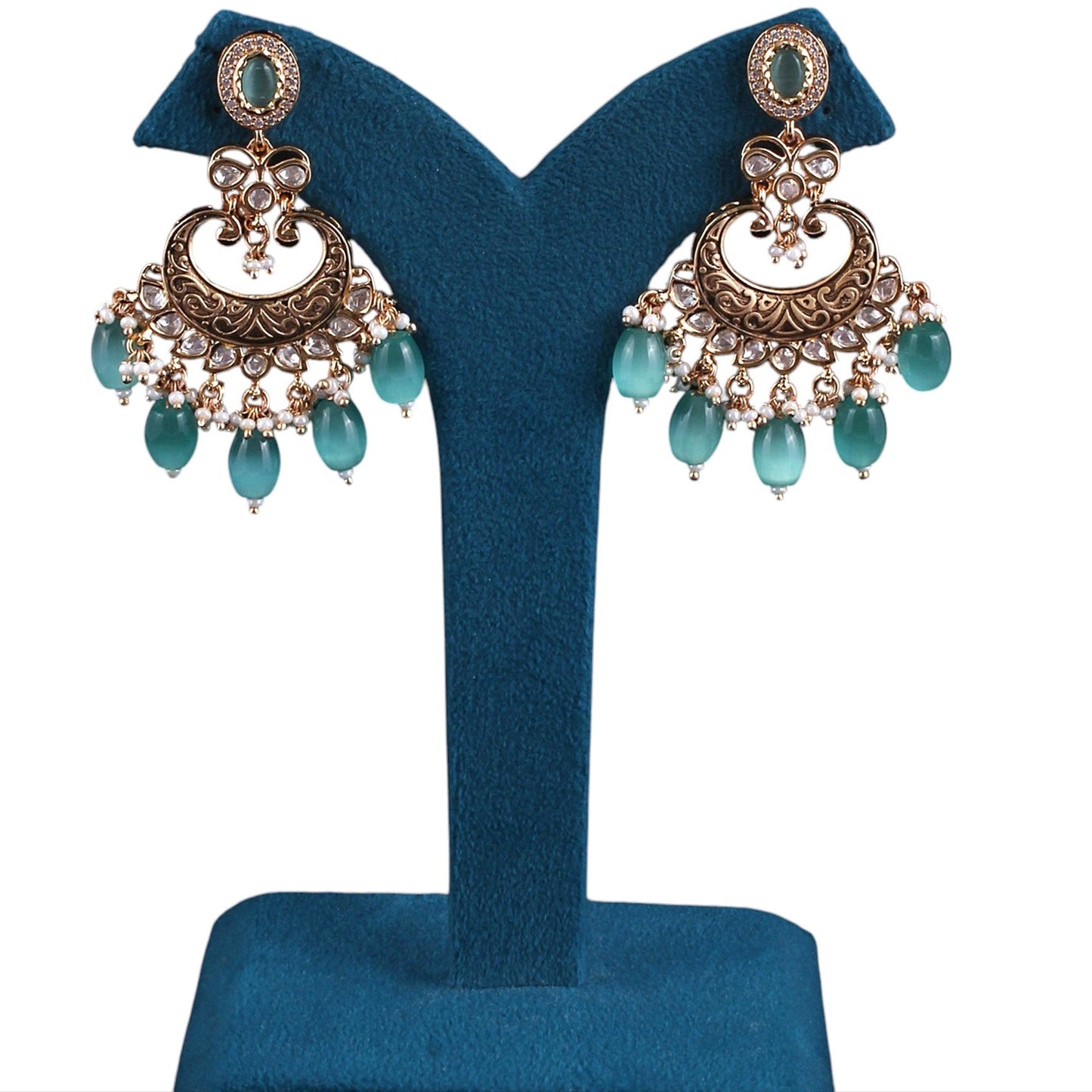 Jharoka Chandbali Earrings