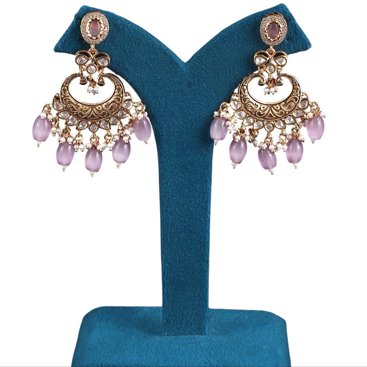 Jharoka Chandbali Earrings