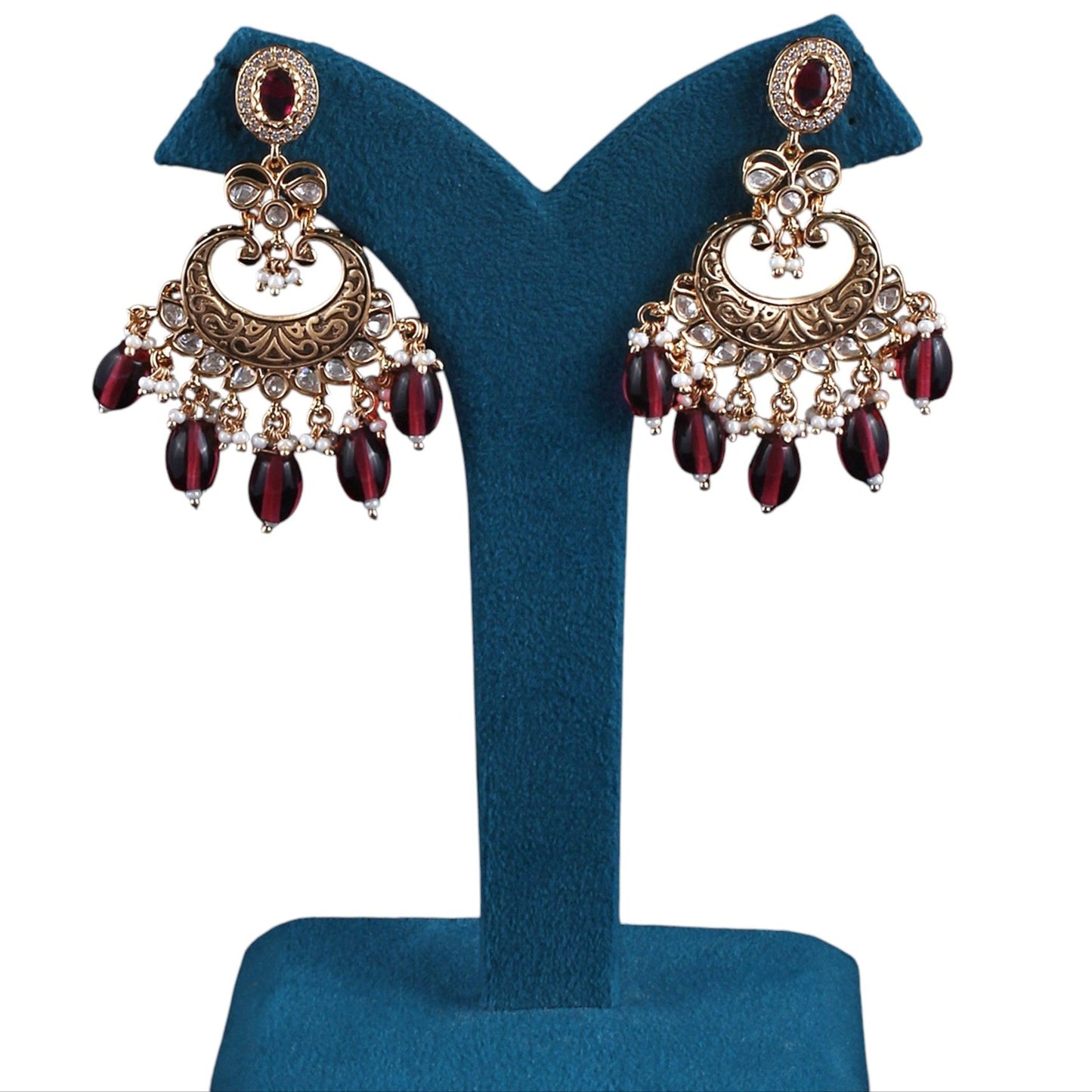 Jharoka Chandbali Earrings