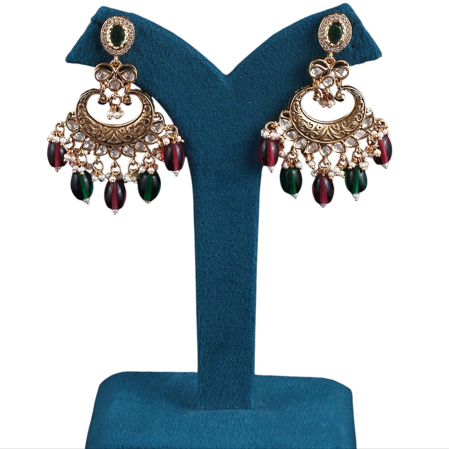 Jharoka Chandbali Earrings
