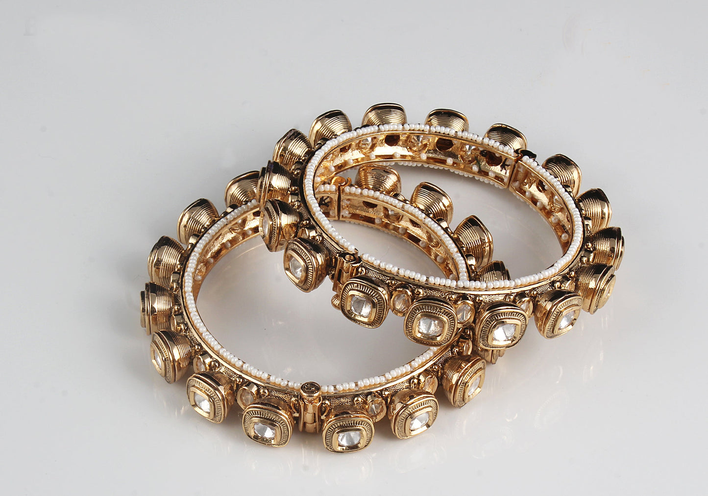 Ghungroo Kundan Bangles