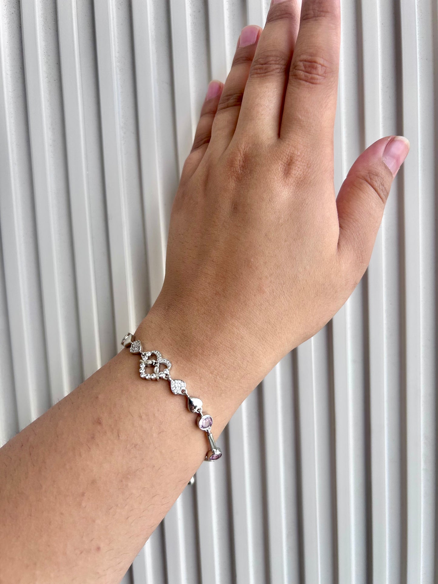 Sparkling Heart Bracelet