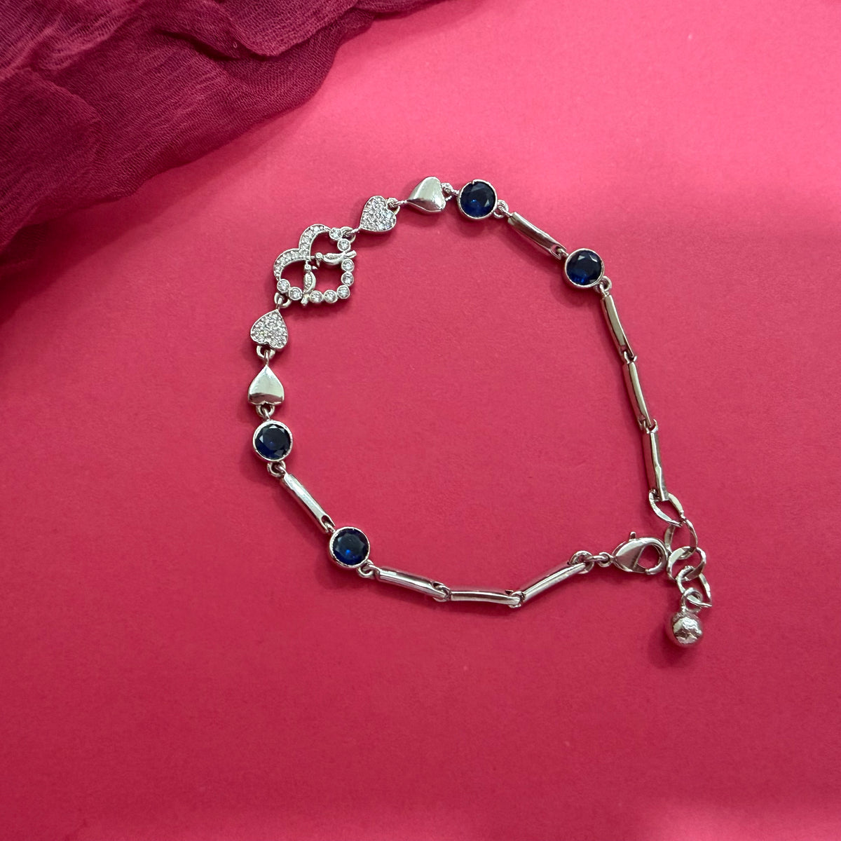Sparkling Heart Bracelet