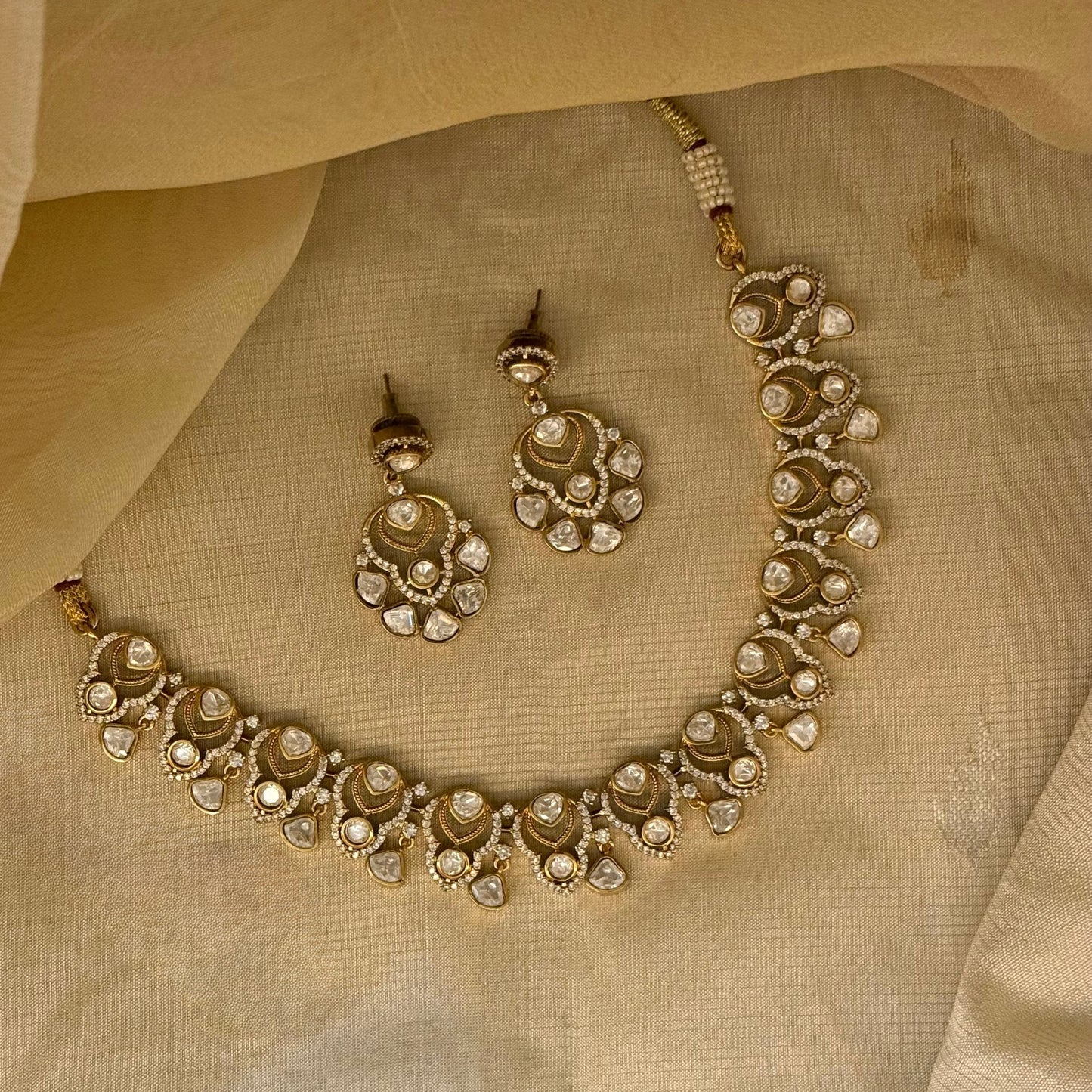 Bageecha Moissanite Necklace Set